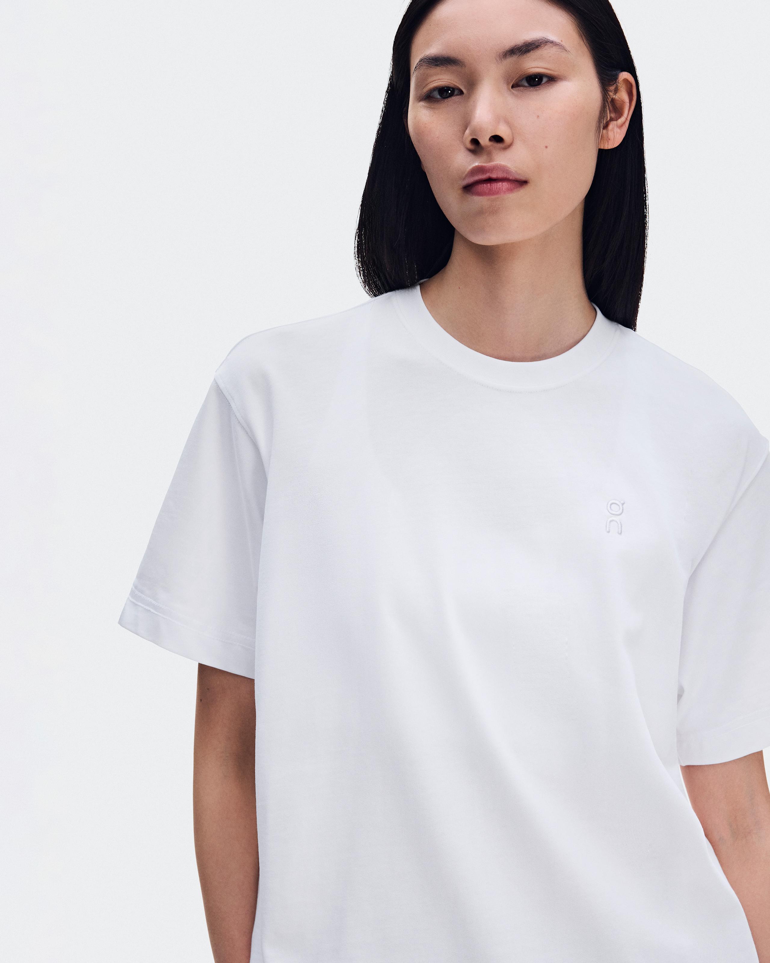 Женская футболка On Club Collective-T Runner, White — фото 2