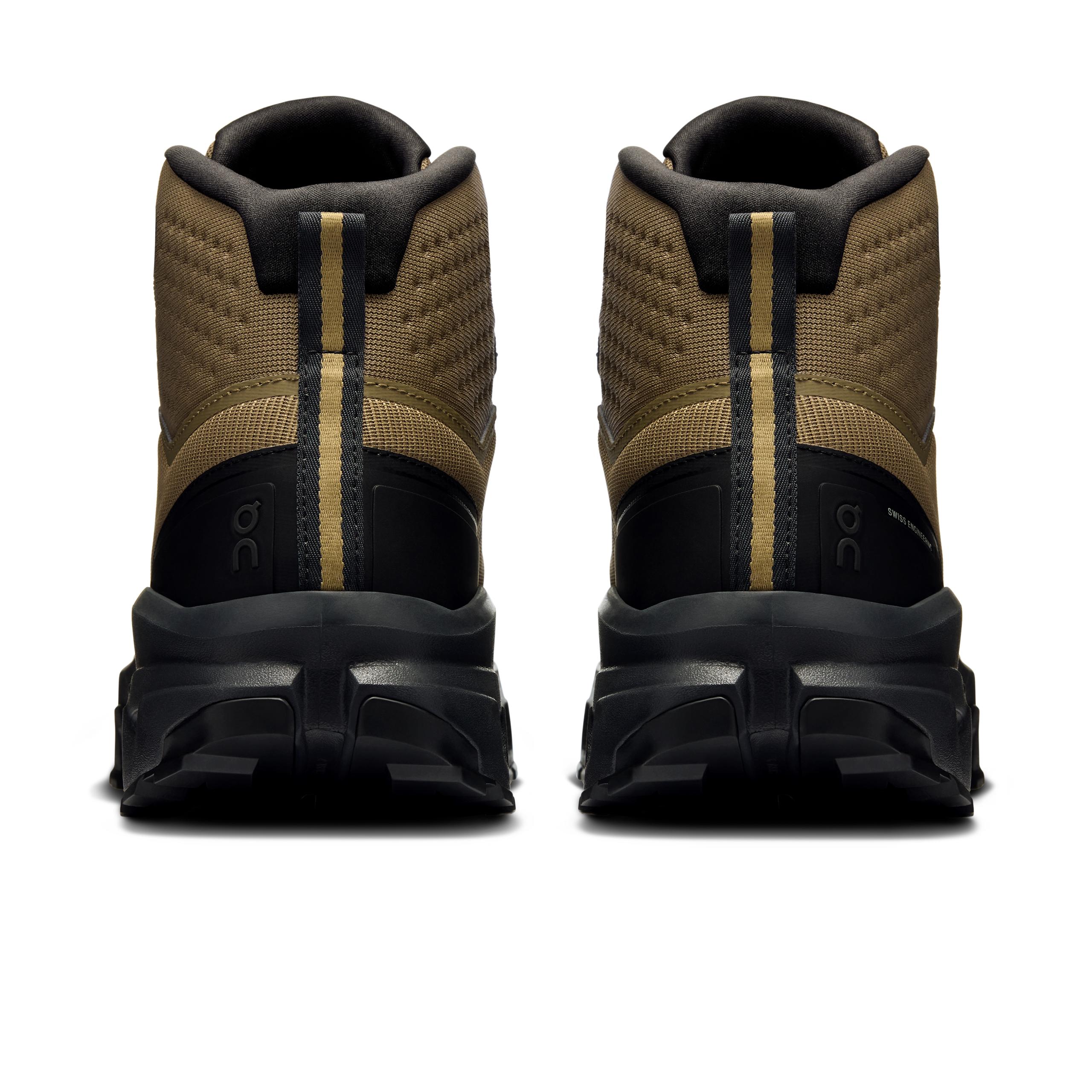 Кроссовки On Cloudrock Mid Waterproof мужские, болотно-зелёные с чёрным — фото 5