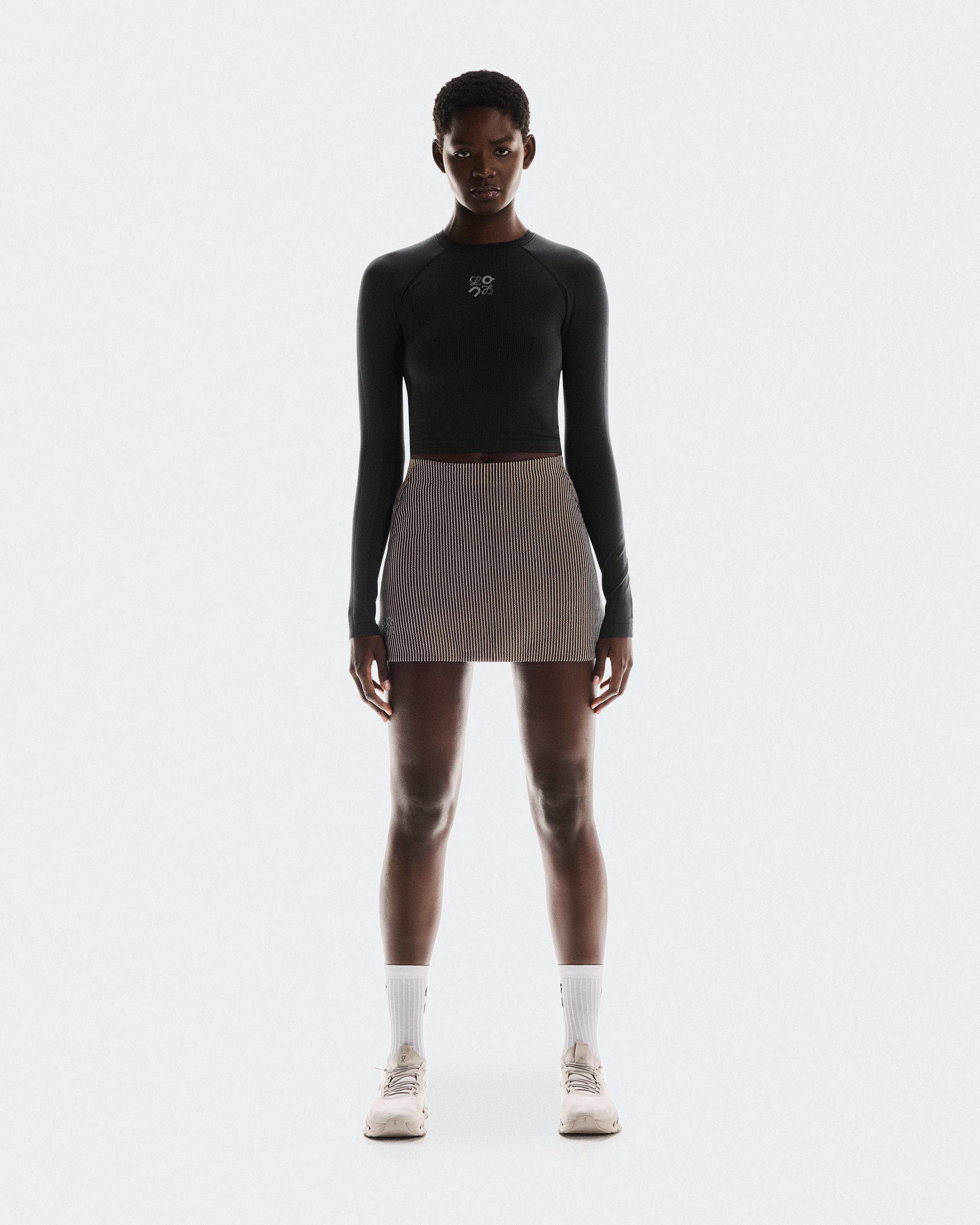 Ribbed Skirt LOEWE Brown | Pink