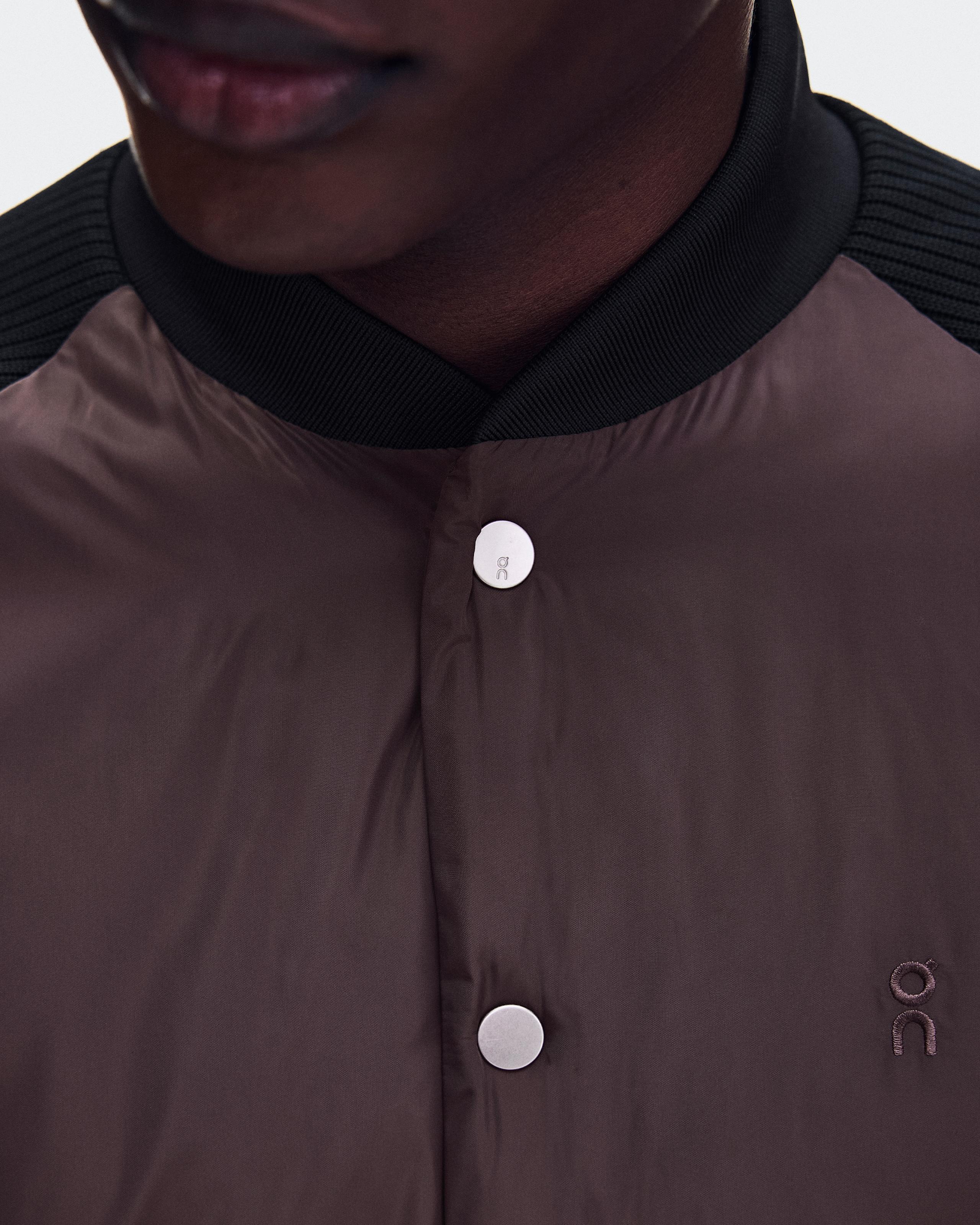 Мужская куртка-бомбер On Courtside Bomber, Mulberry / Black — фото 4
