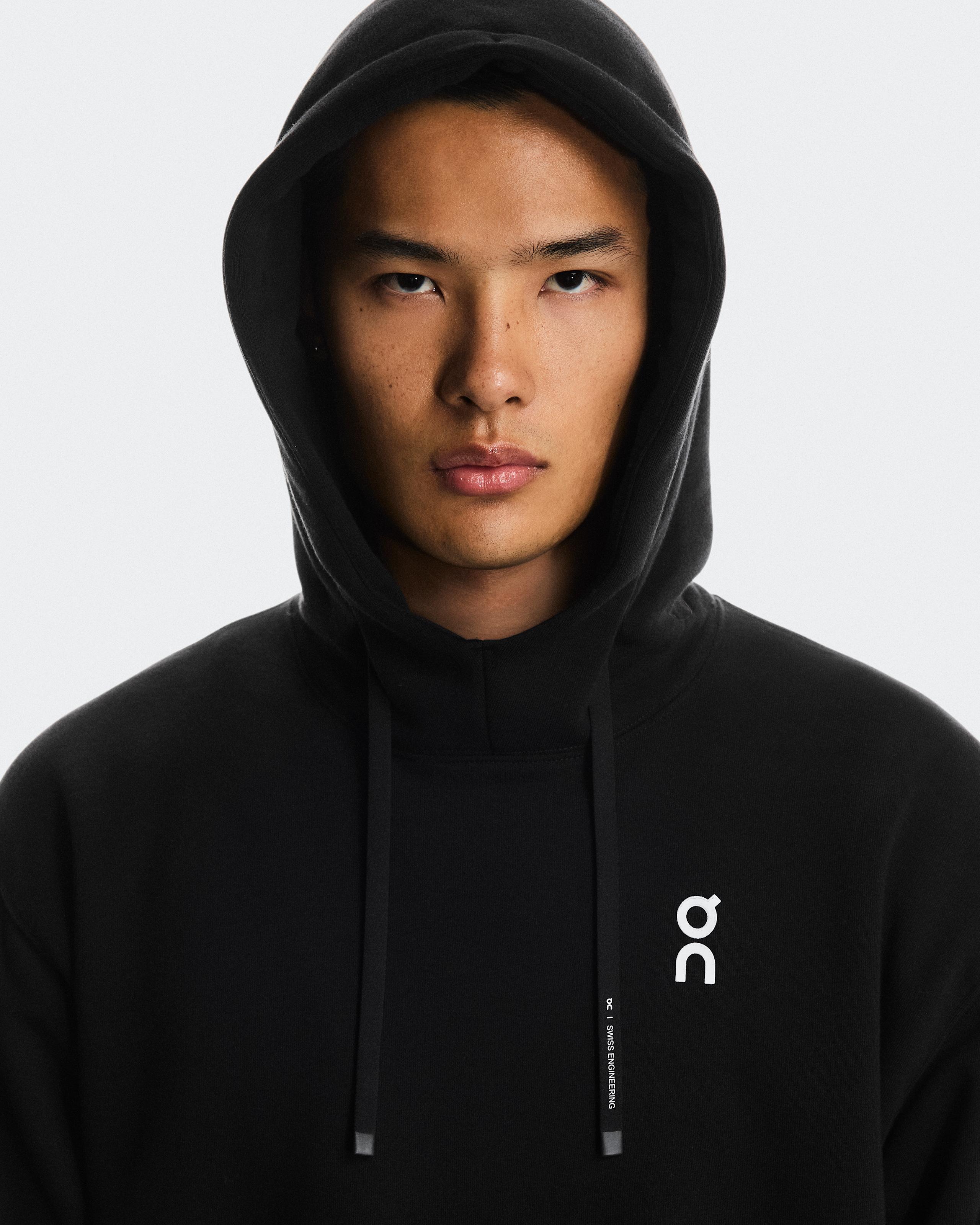 Мужское худи On Club Hoodie Graphic, Black / Olive — фото 4