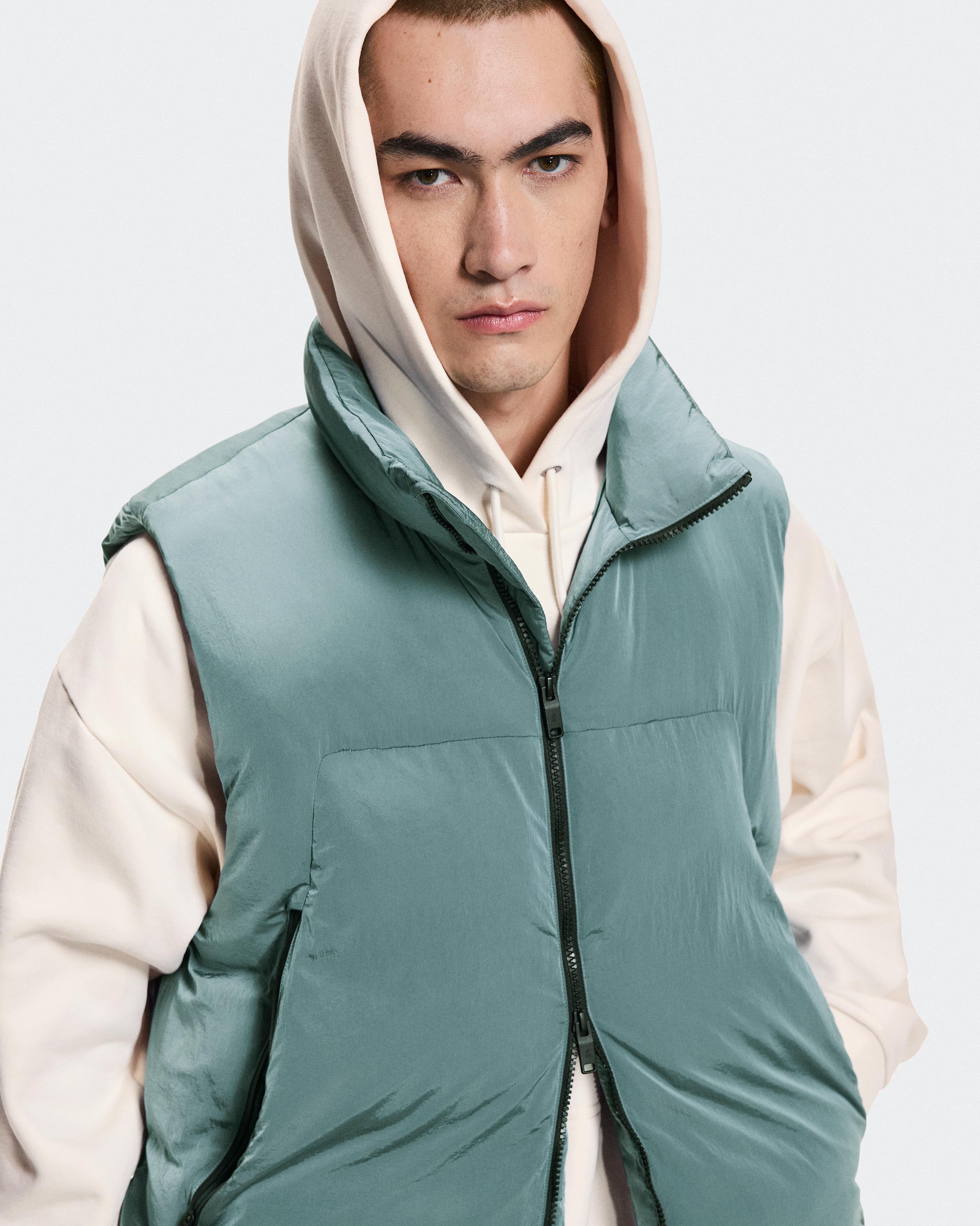 Мужской утеплённый жилет All-Day Puffer Vest, сине-зелёный (Tide) — фото 6