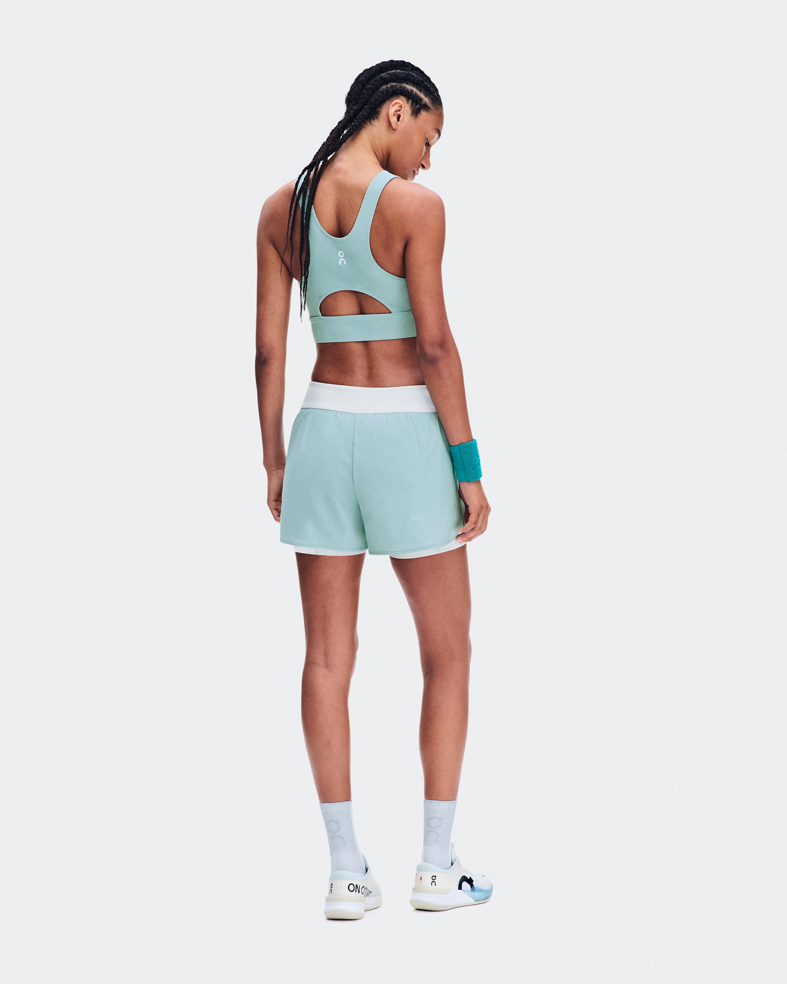3" Court Shorts 2-in-1 — женские теннисные шорты, голубой (Brook) — фото 3