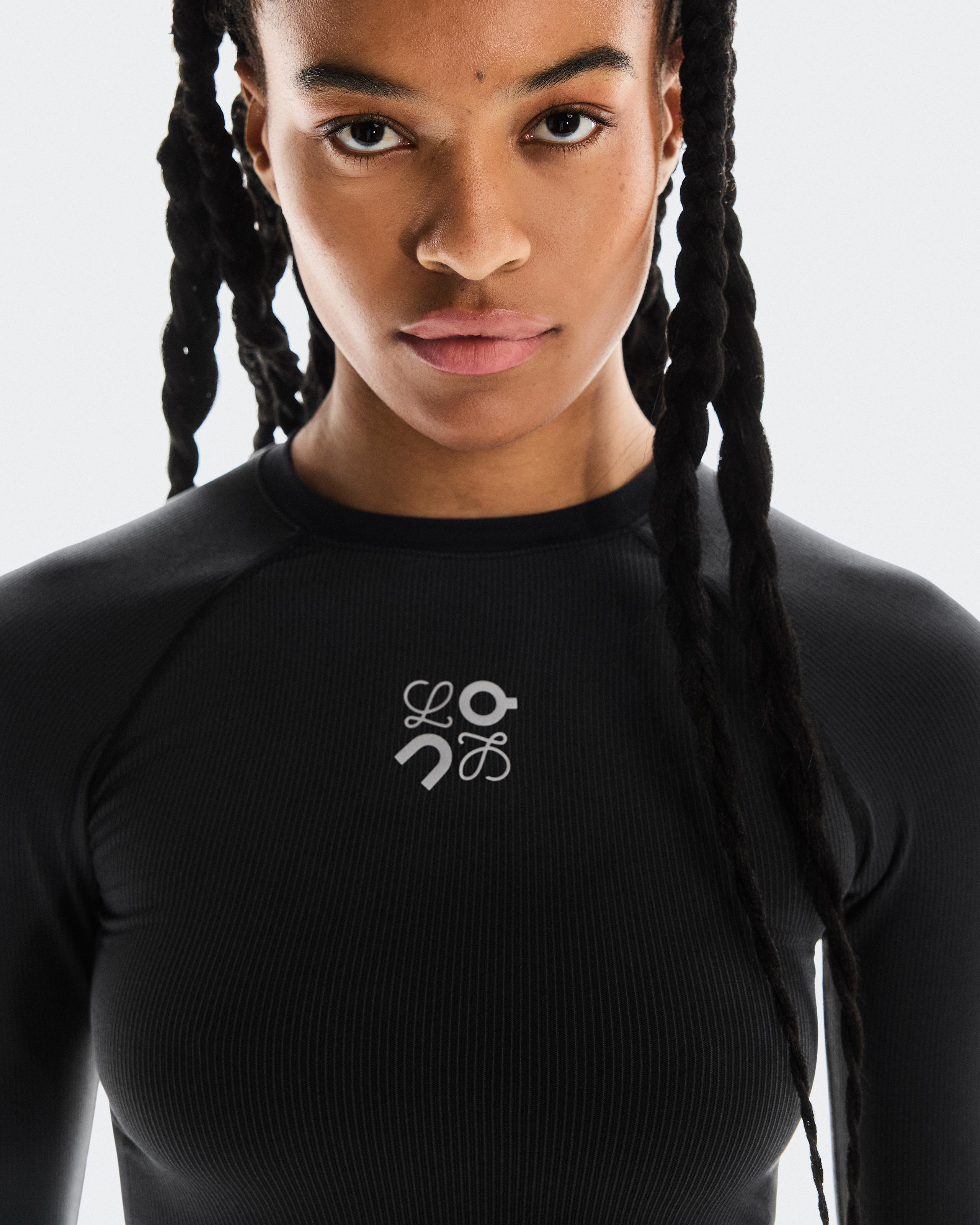 Женский лонгслив On LOEWE, Black — фото 4