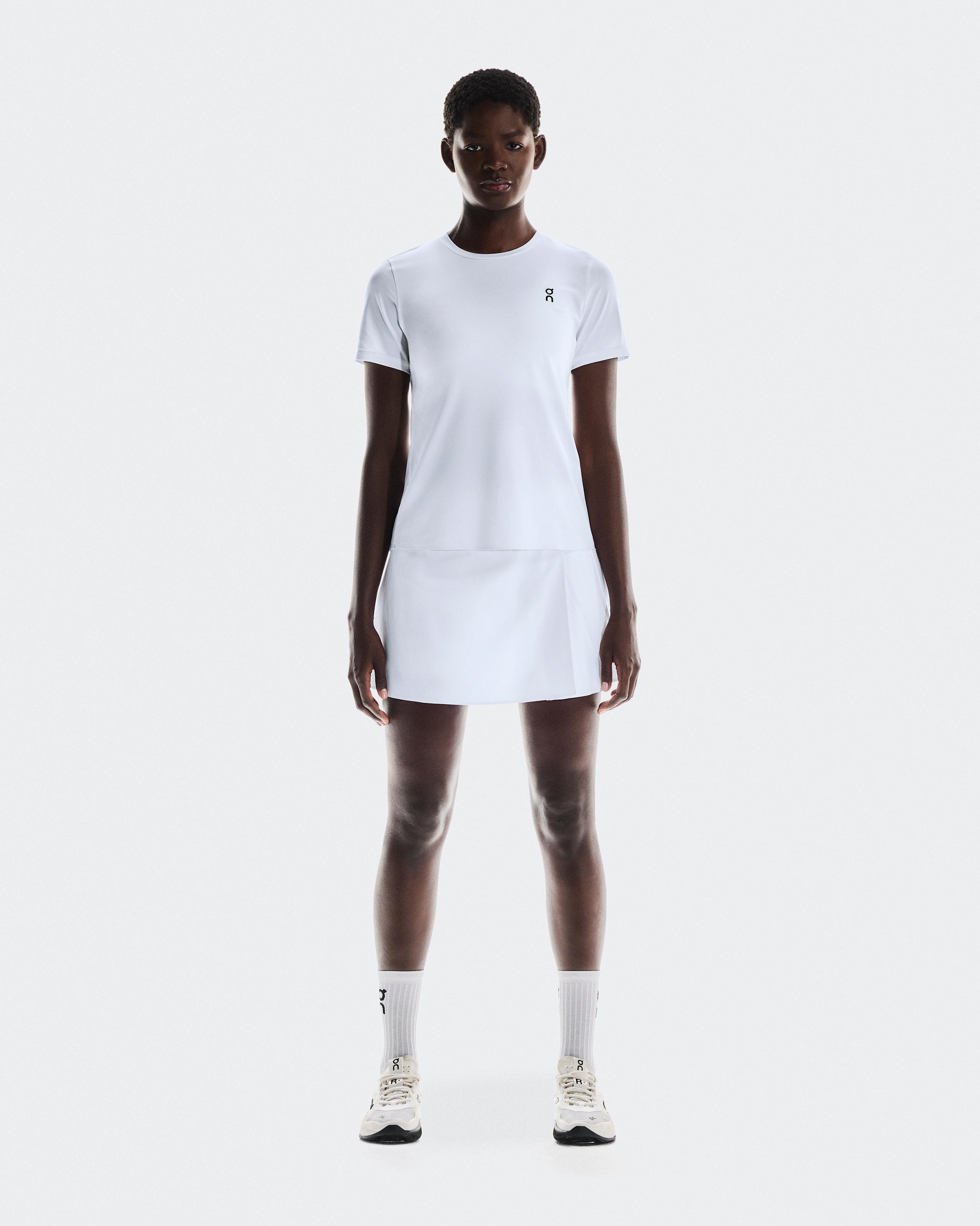 Court Skirt Pleated White
