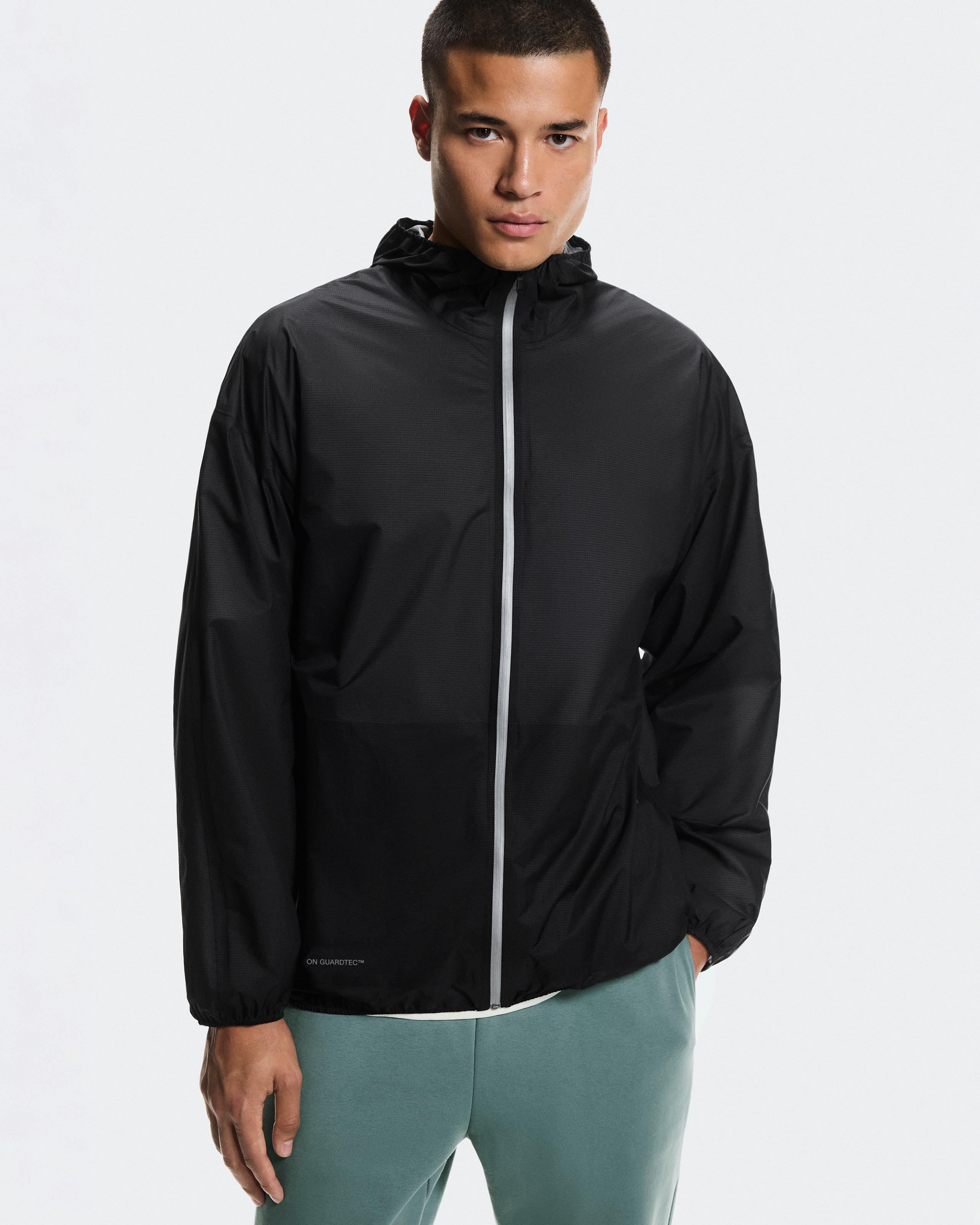 Мужская куртка On Explore Lightweight Waterproof Jacket, Black — фото 3