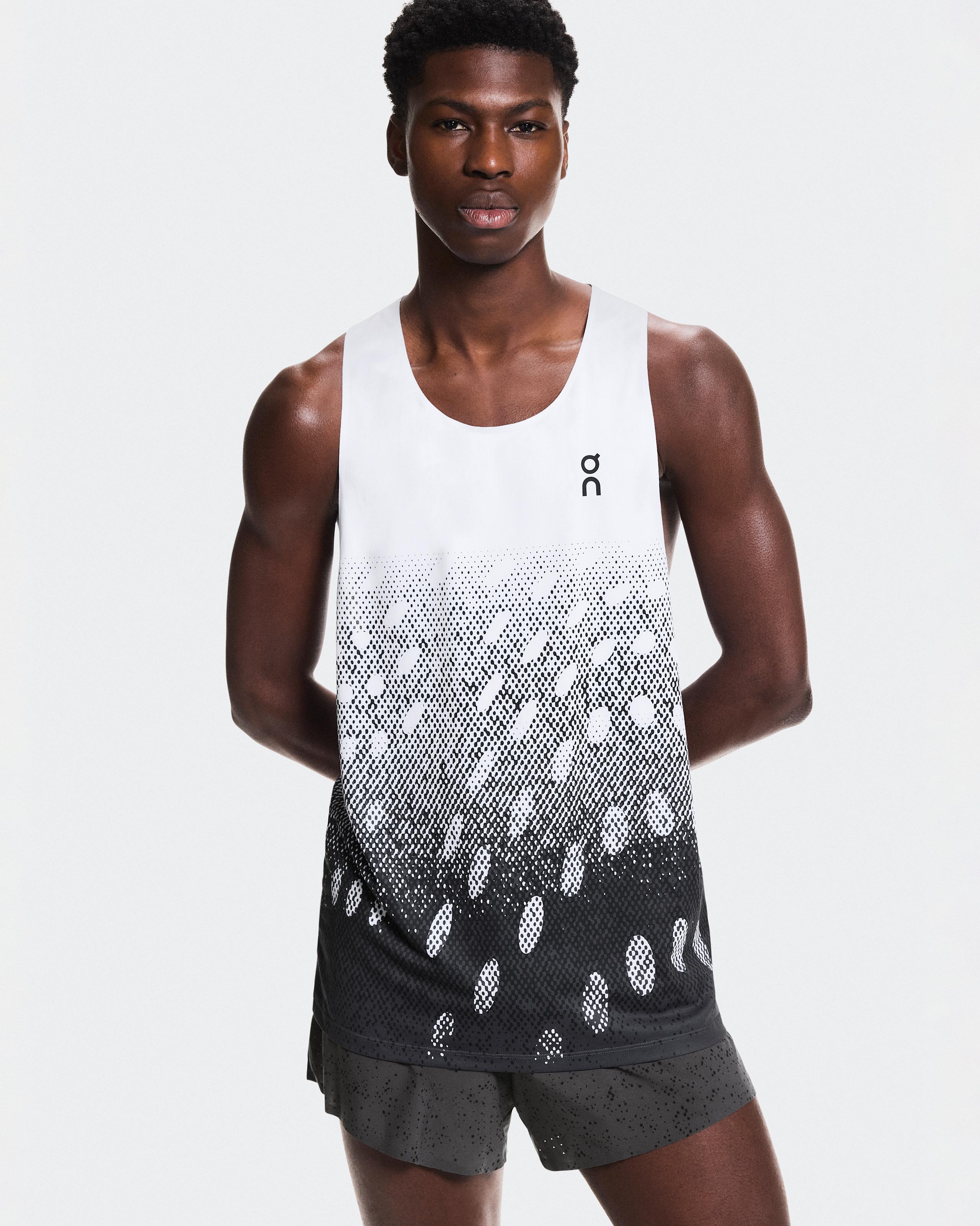 Мужская майка On Zero Singlet, White / Iron — фото 3