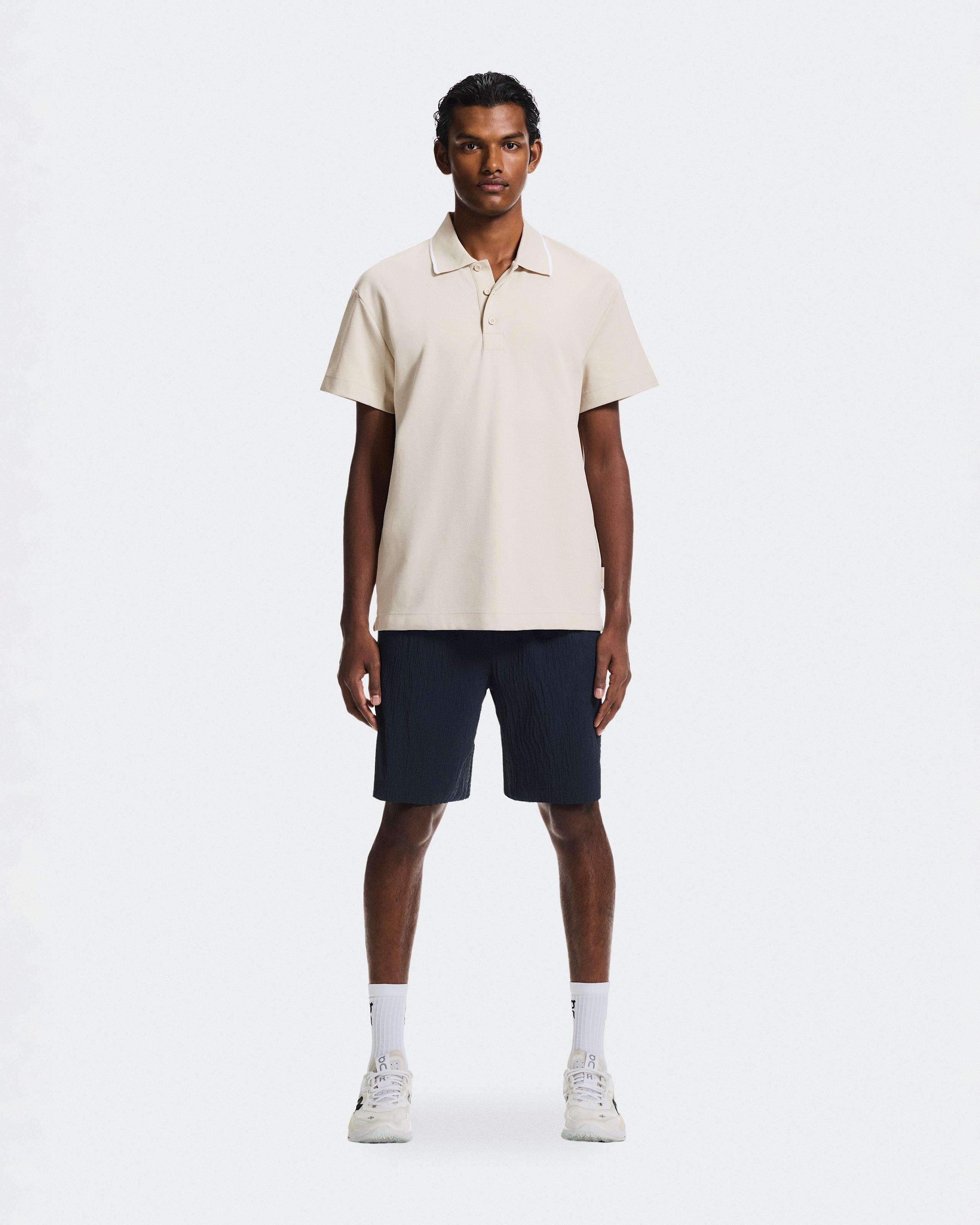 Courtside Polo Sand | White