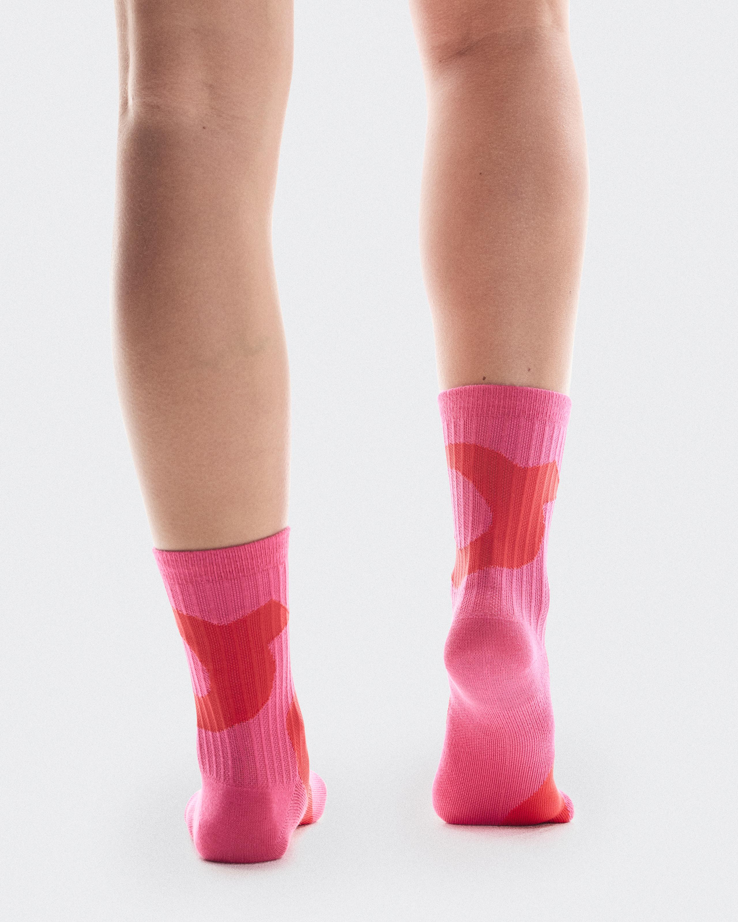 Носки Liquid Logo Sock High 2P, неоново-жёлтый/розовый (2 пары) — фото 3