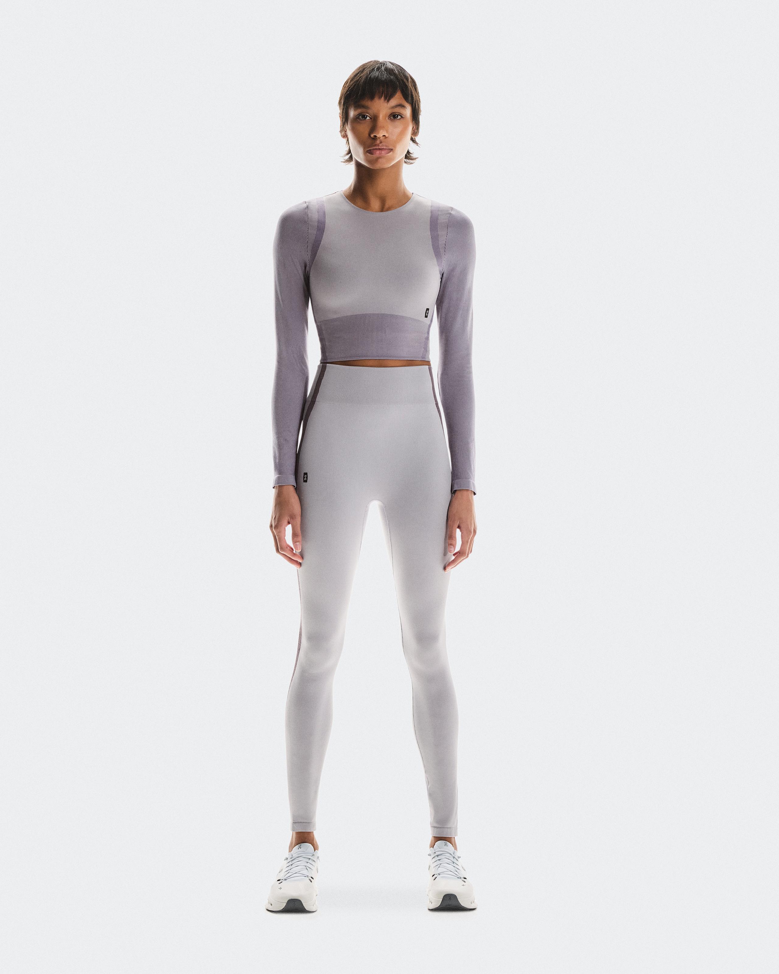 Studio Knit Long-T Crop Lilac | Cosmos