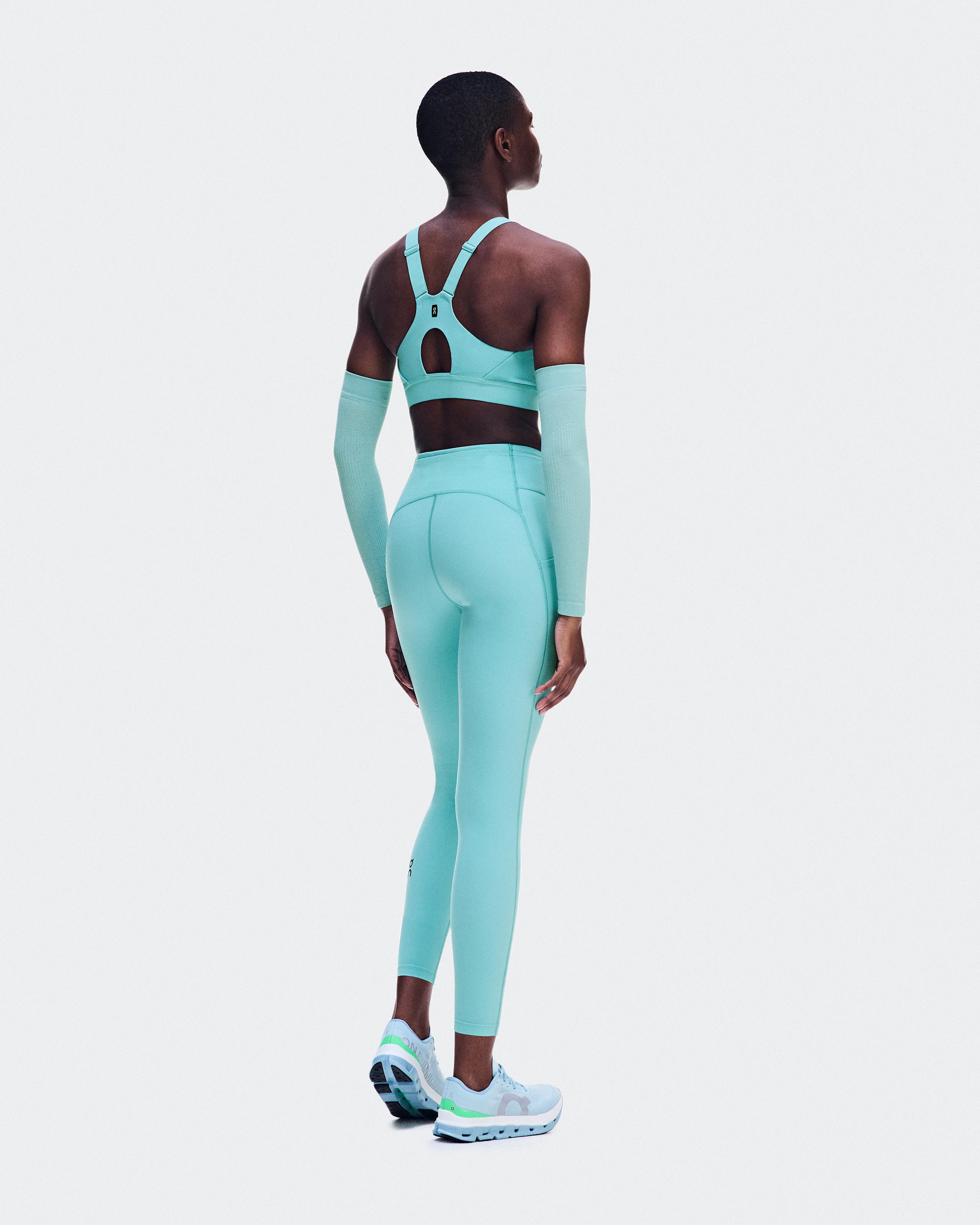 Женские тайтсы On Performance Tights 7/8 Aquamarine — фото 3