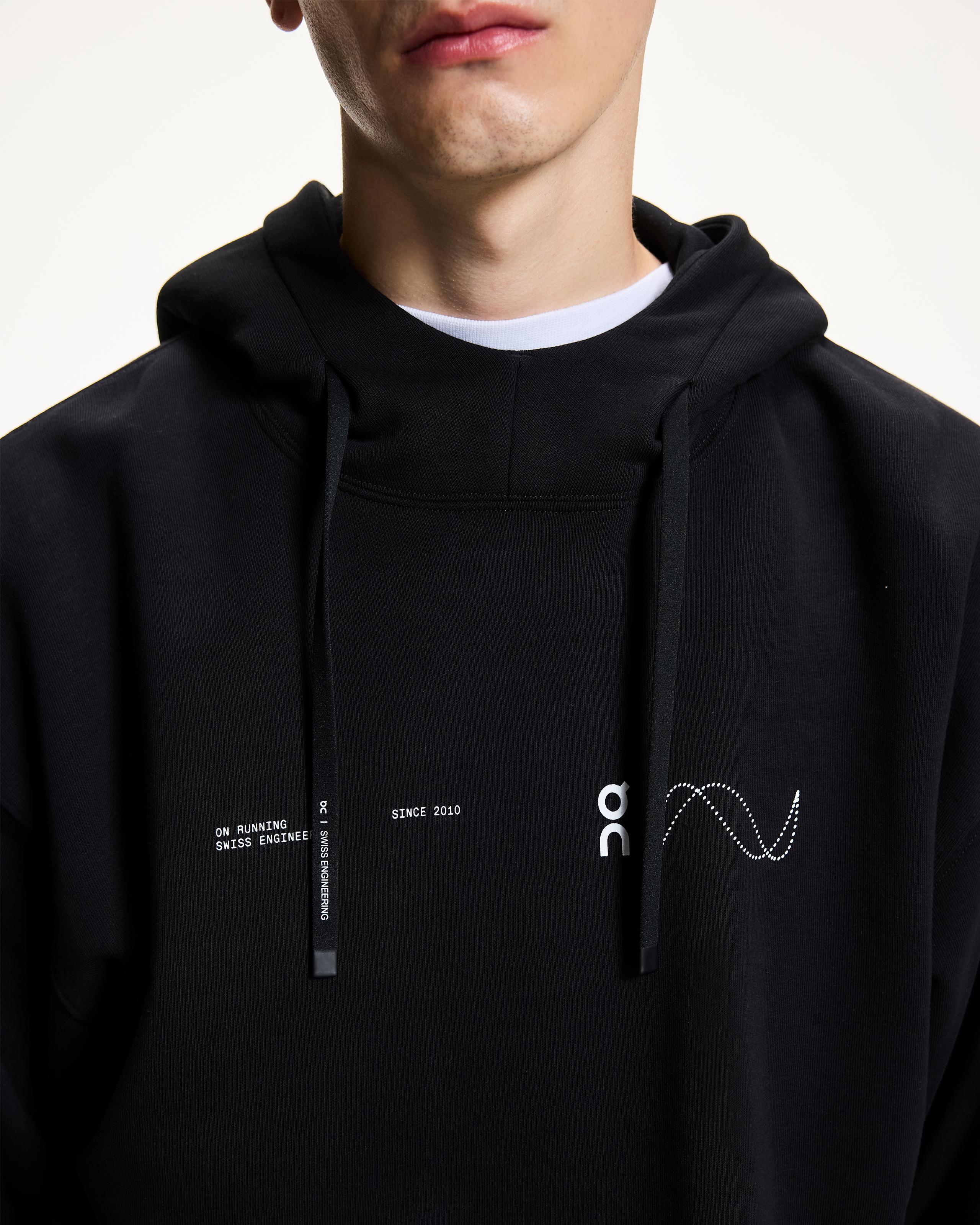 Мужская худи On Club Hoodie Avant, Black — фото 7