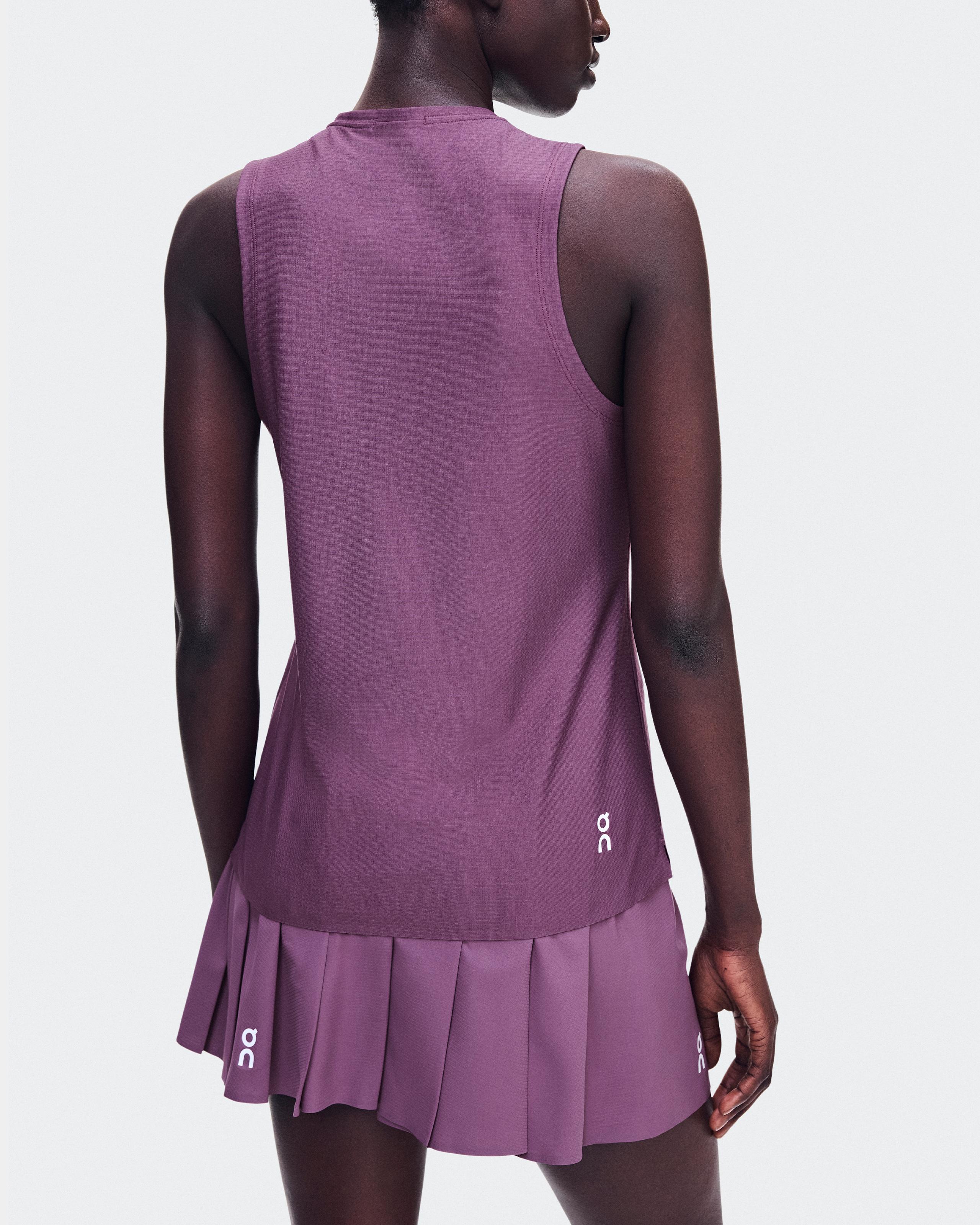 Женская теннисная юбка On Court Skirt Pleated, Cassis — фото 7