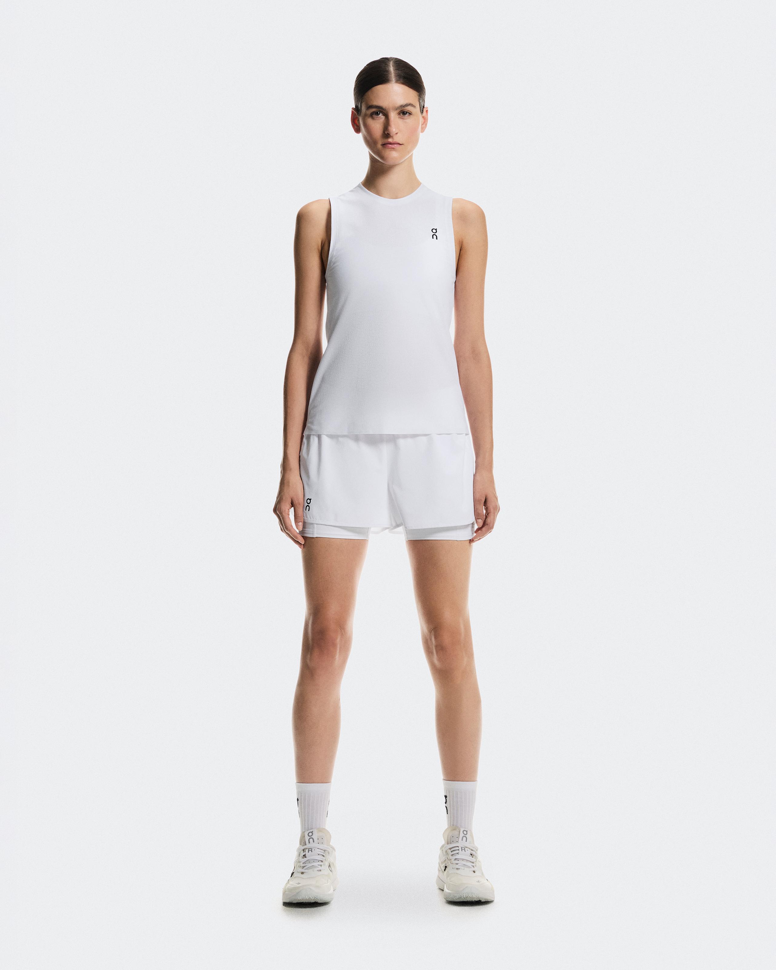 3" Court Shorts 2-in-1 White