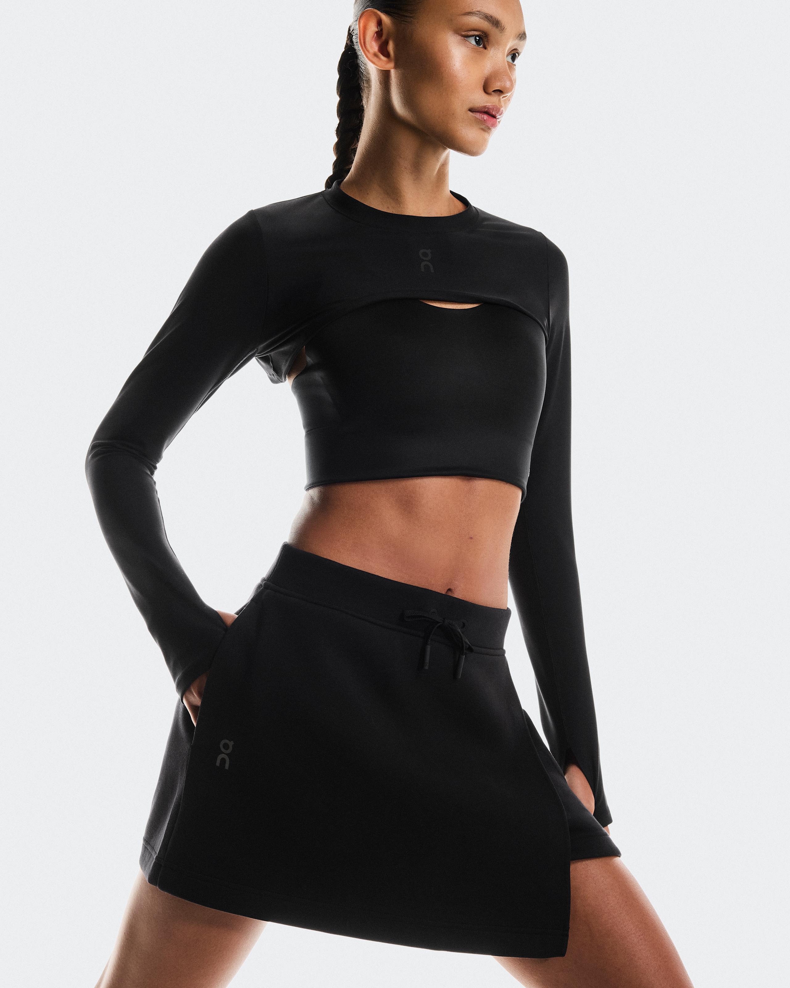 Женская юбка On Focus Tech Skirt, Black — фото 3