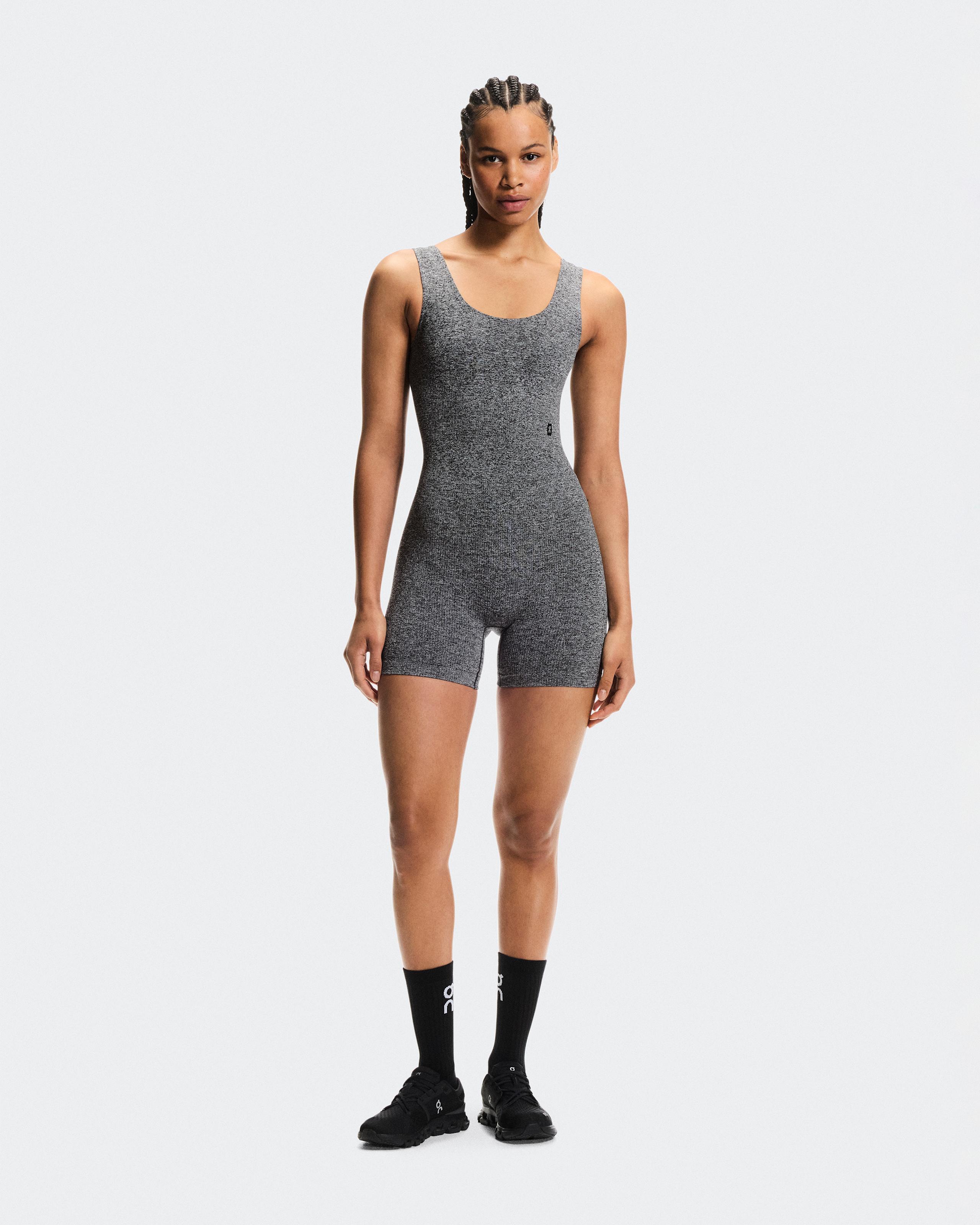 Studio Knit Bodysuit Graphite Heather