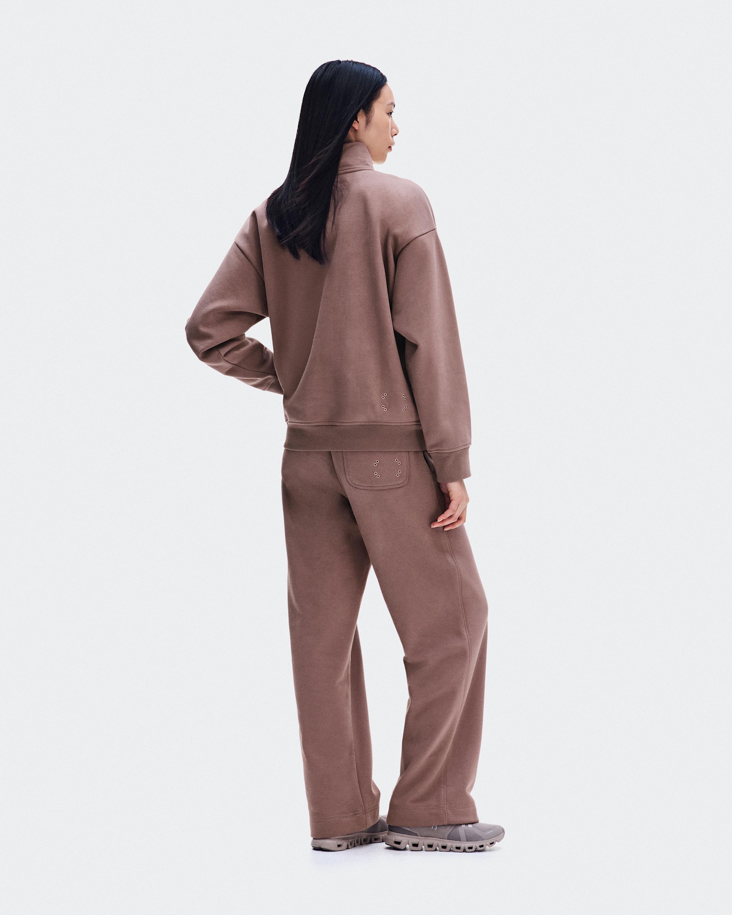 Женская кофта On Club Collective 1/4 Zip, Clove — фото 3