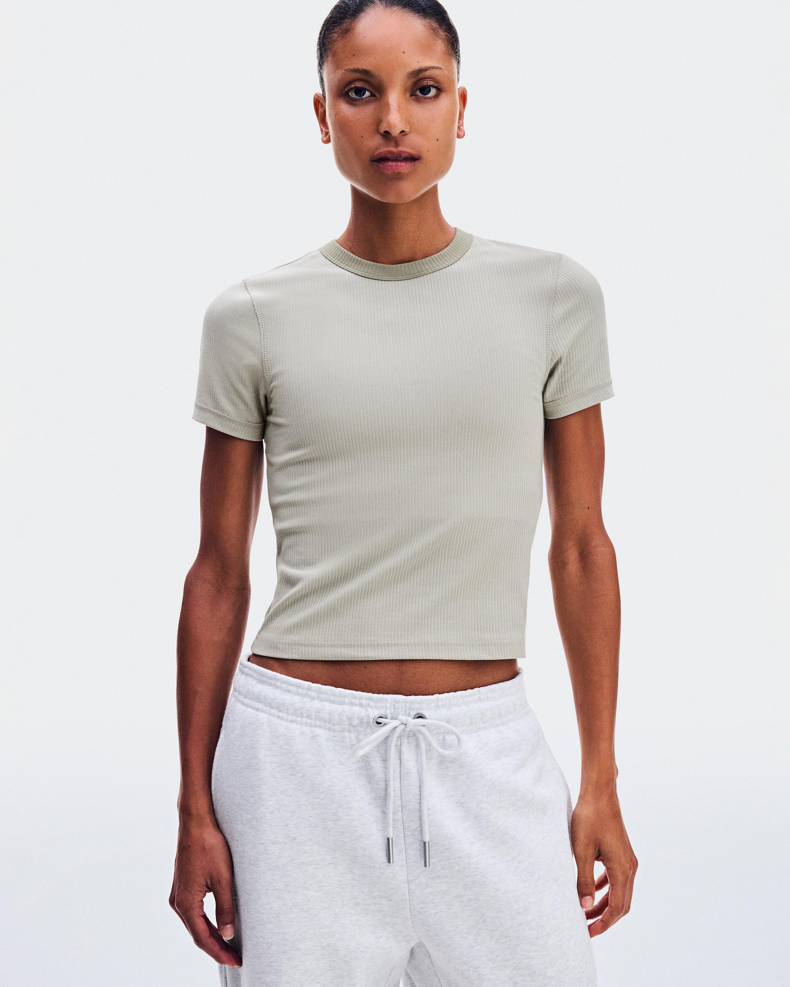 Женская футболка On All-Day Ribbed T-Shirt, Brume — фото 2