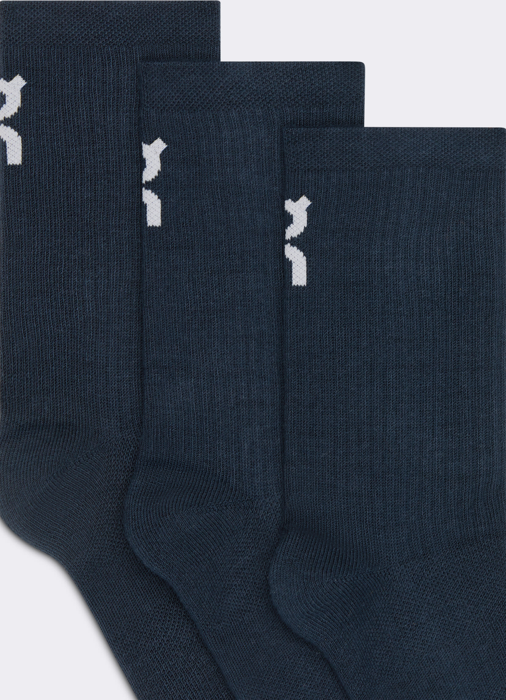Детские носки Logo Sock High 3P Kids, тёмно-синие (3 пары) — фото 3