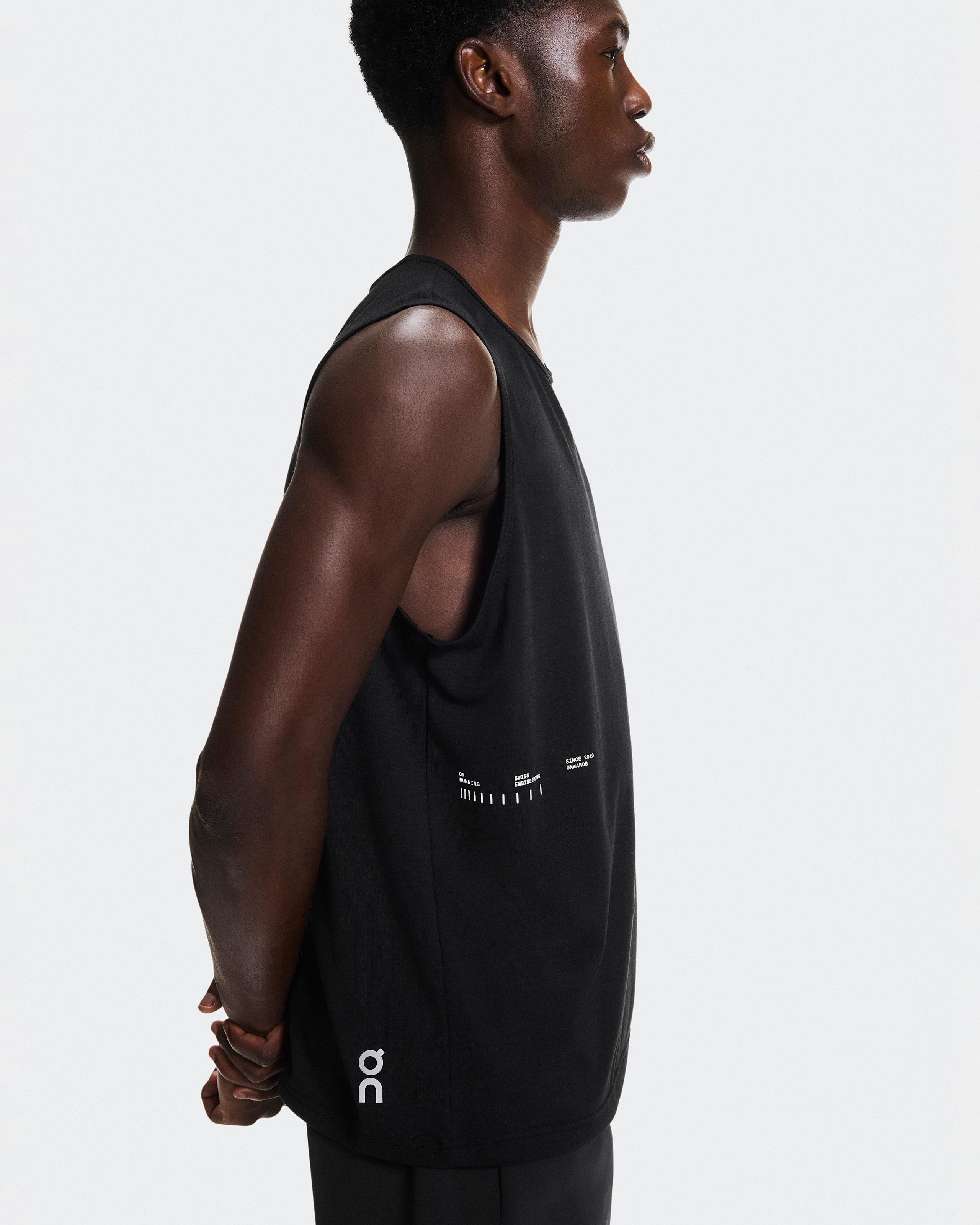 Мужская майка On Run Tank, Black — фото 6