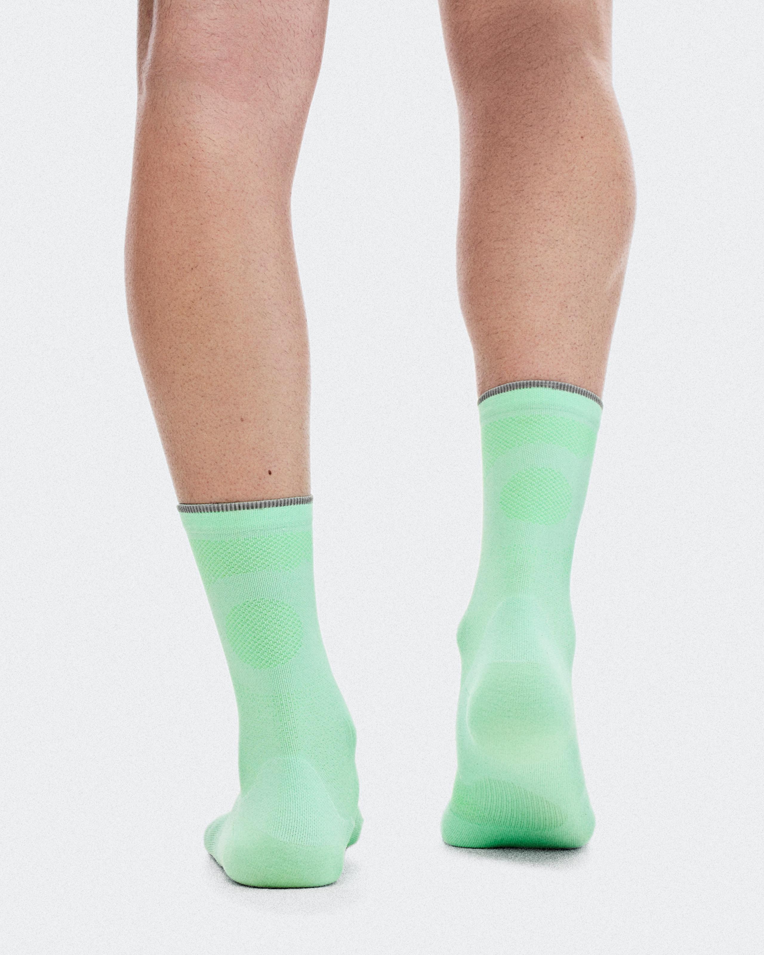 Носки On Elite Run Sock High Hyper, Celeste / Verdite — фото 3