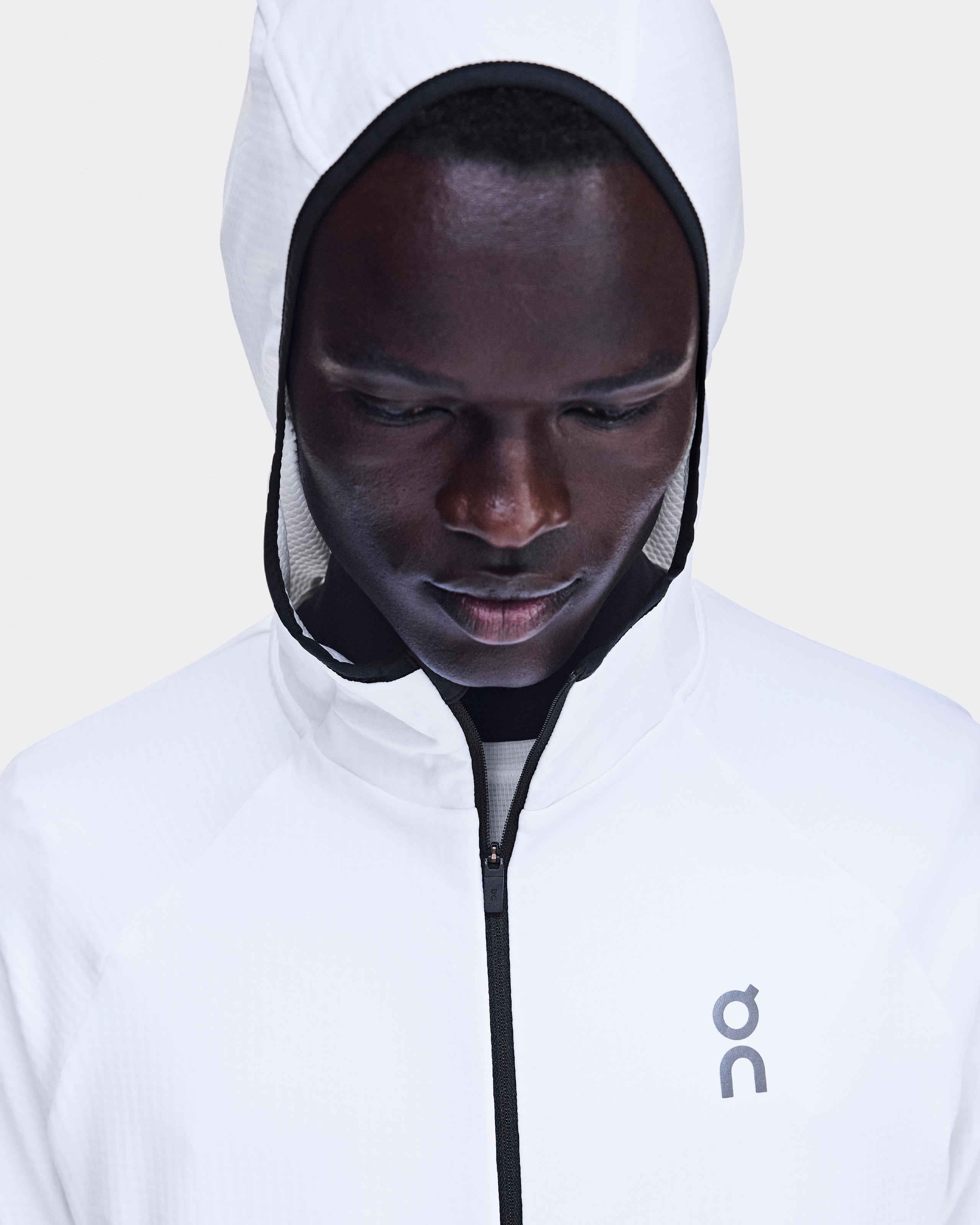 Мужское беговое худи On Climate Zip Hoodie, White — фото 7