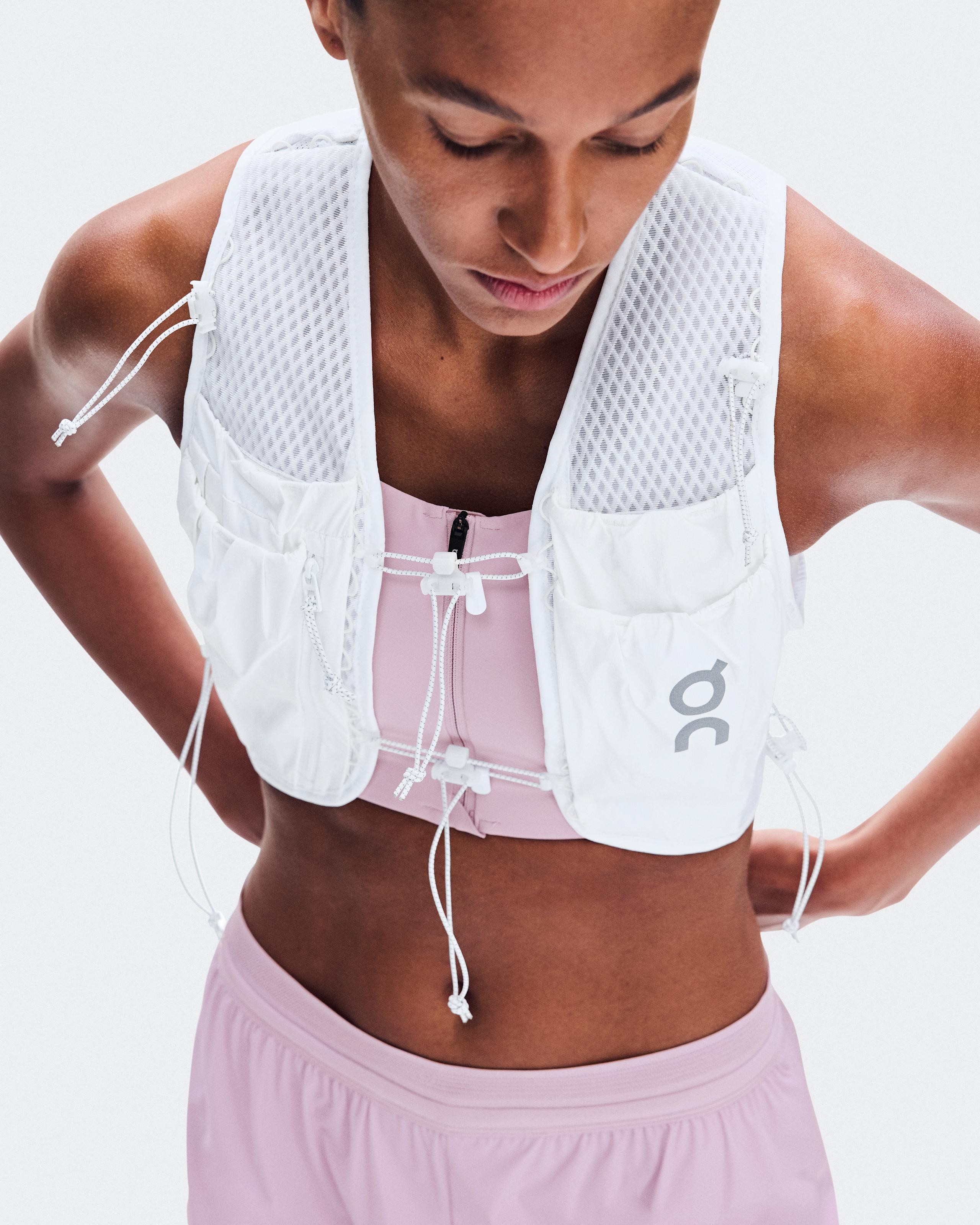 Спортивный топ-бра On Endurance Bra Zip, лиловый (Foxglove) — фото 7
