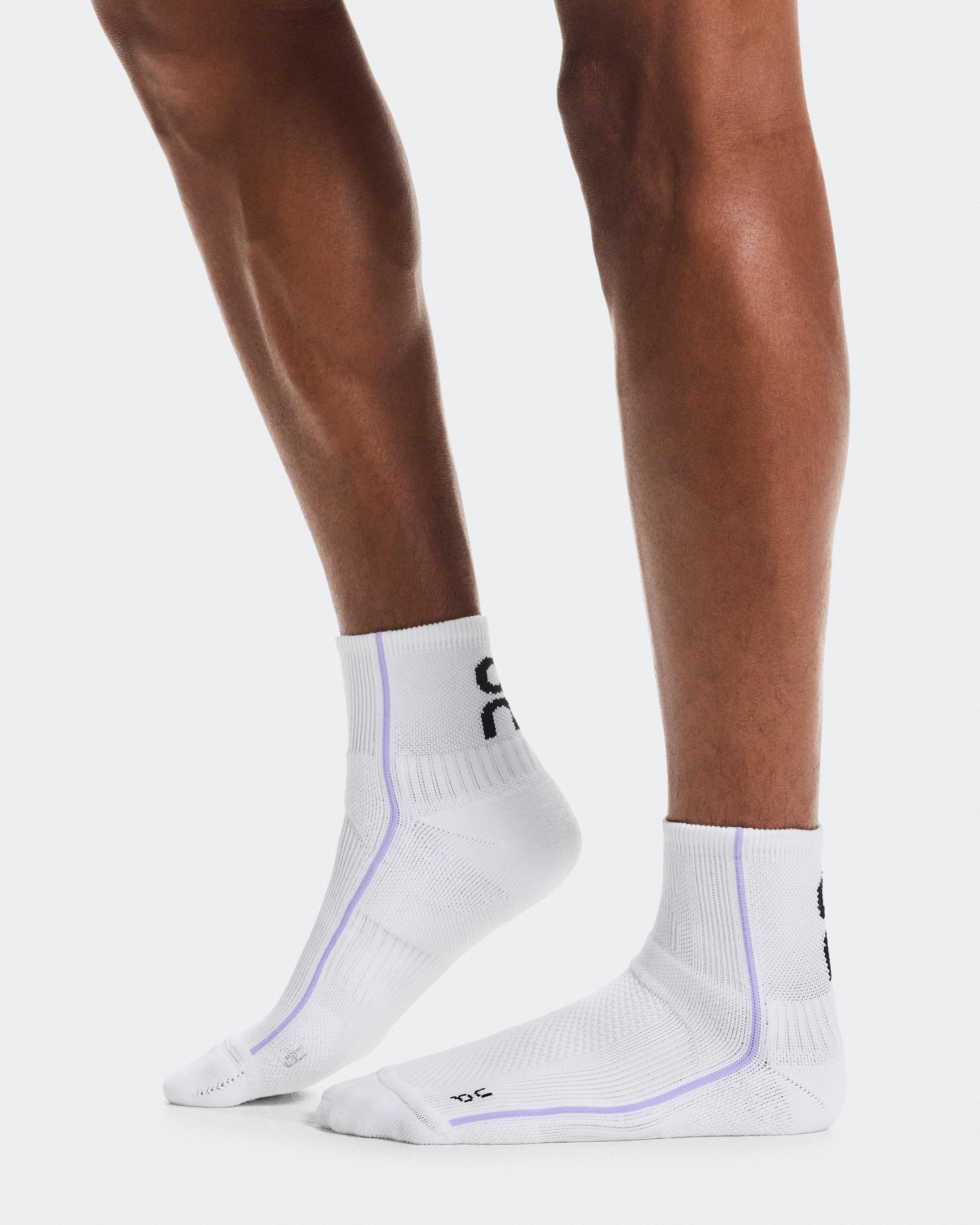 Носки Court Sock Mid, белый/нежно-розовый — фото 2