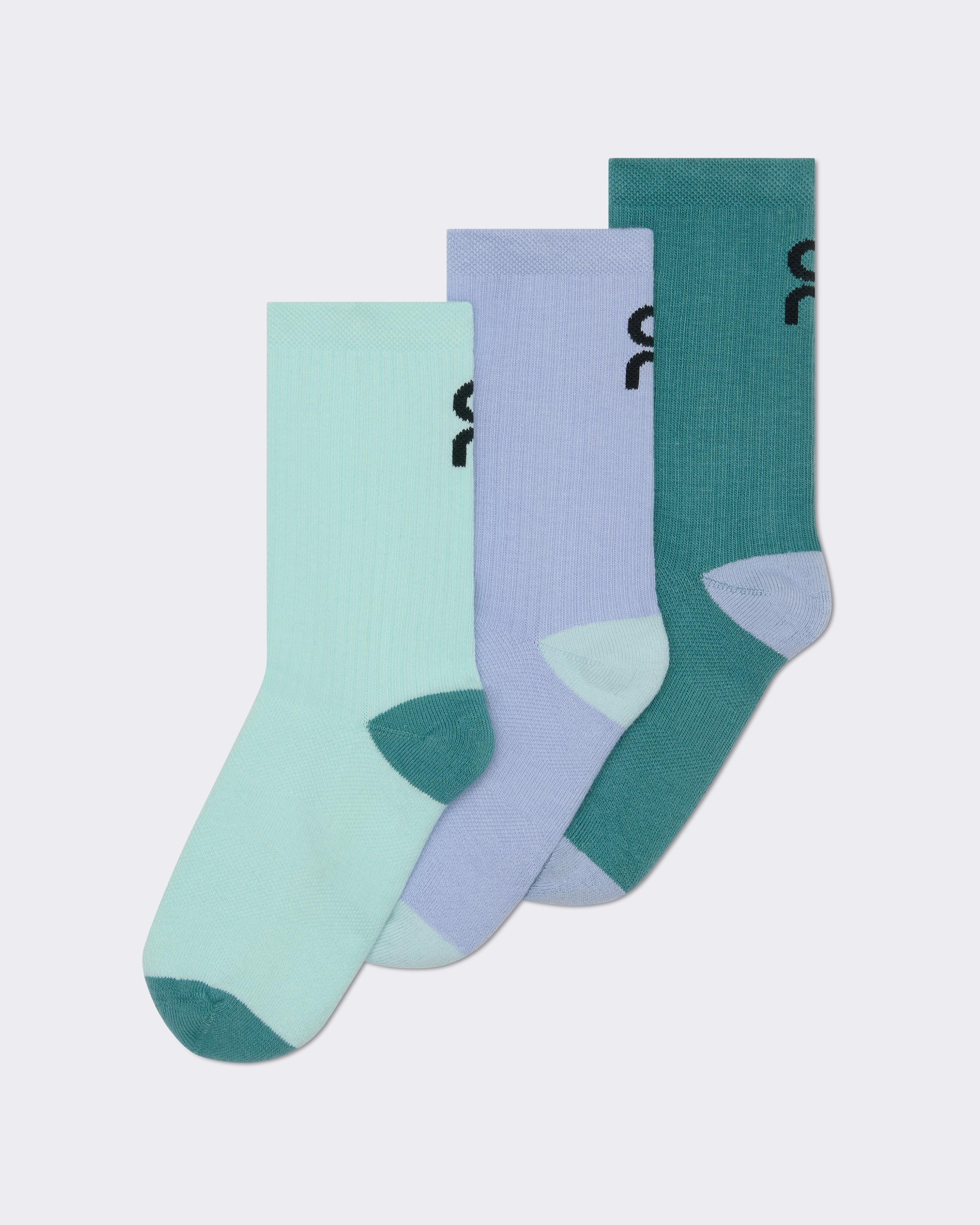 Logo Sock High 3P Kids Celeste | Storm