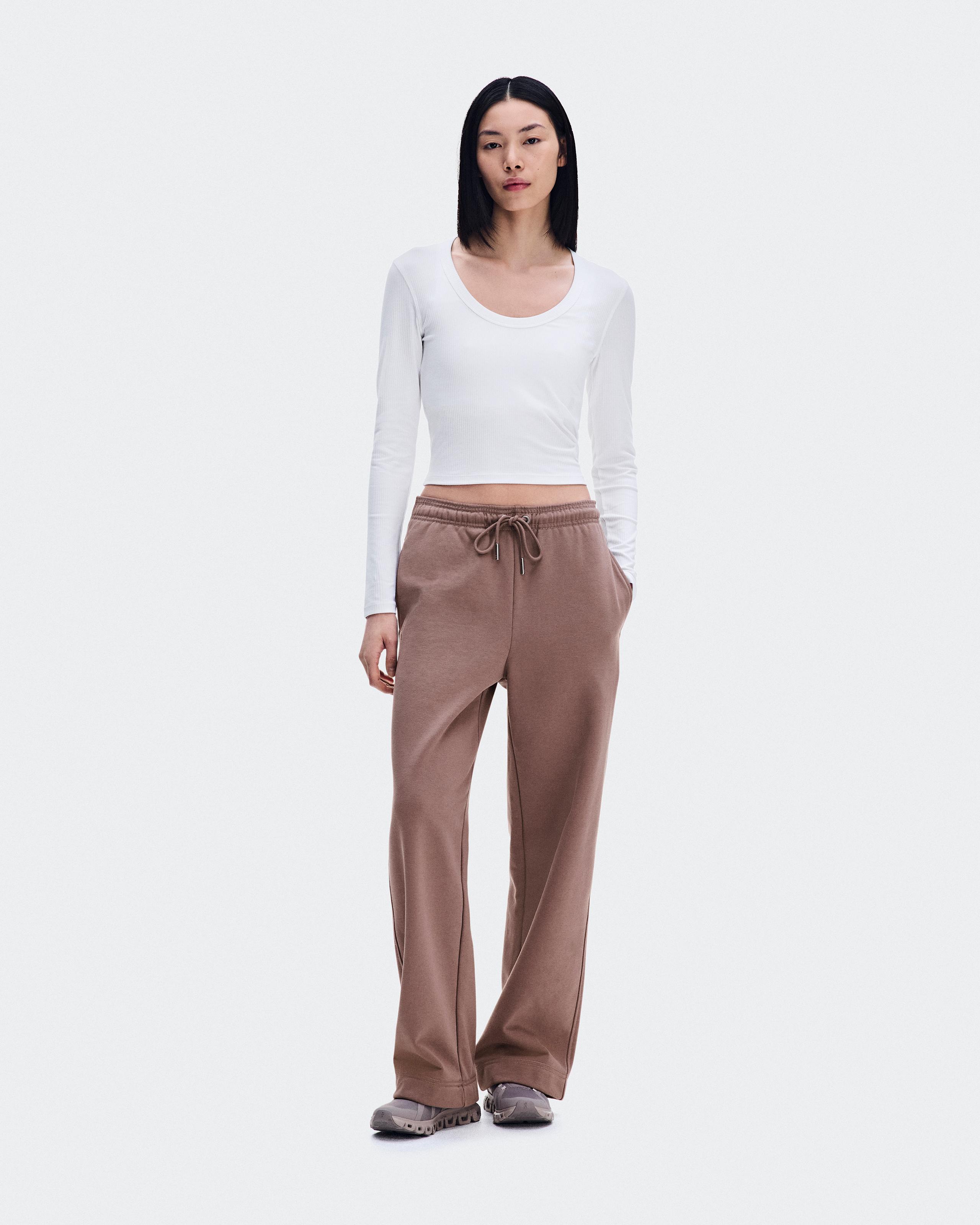 All-Day Ribbed Long-T White