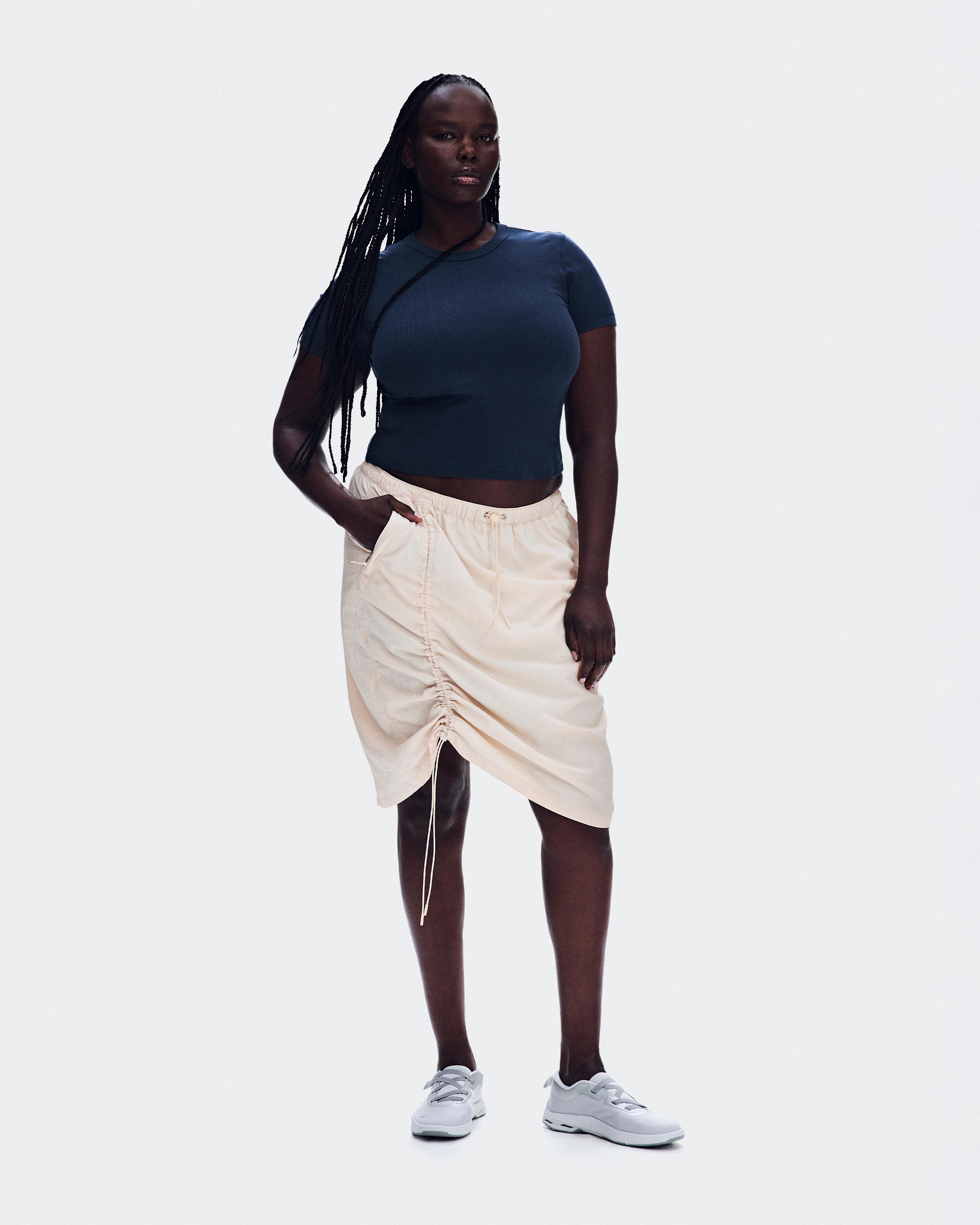All-Day Ribbed T-Shirt Midnight