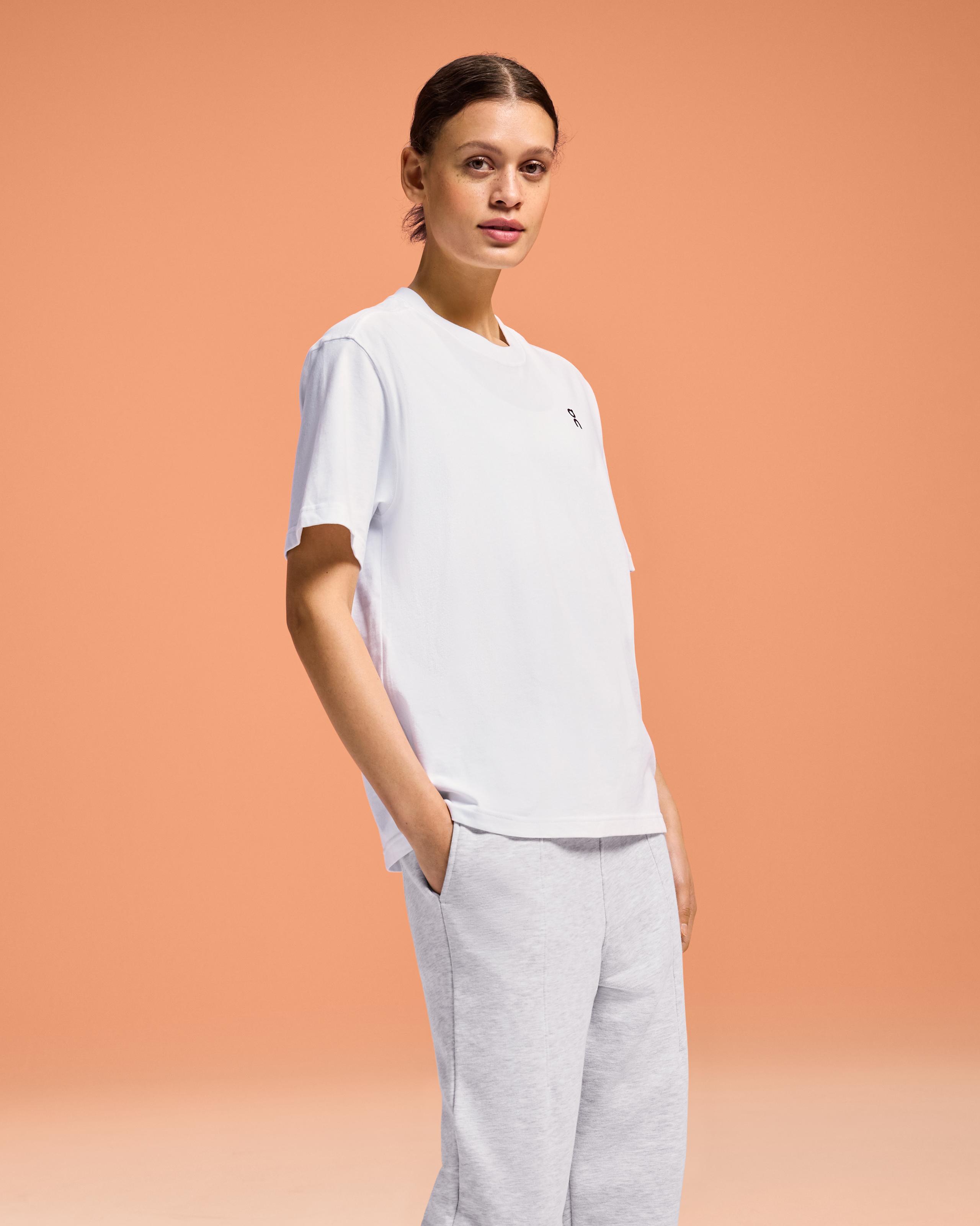 Женская футболка On Club-T Graphic Tennis, White — фото 4