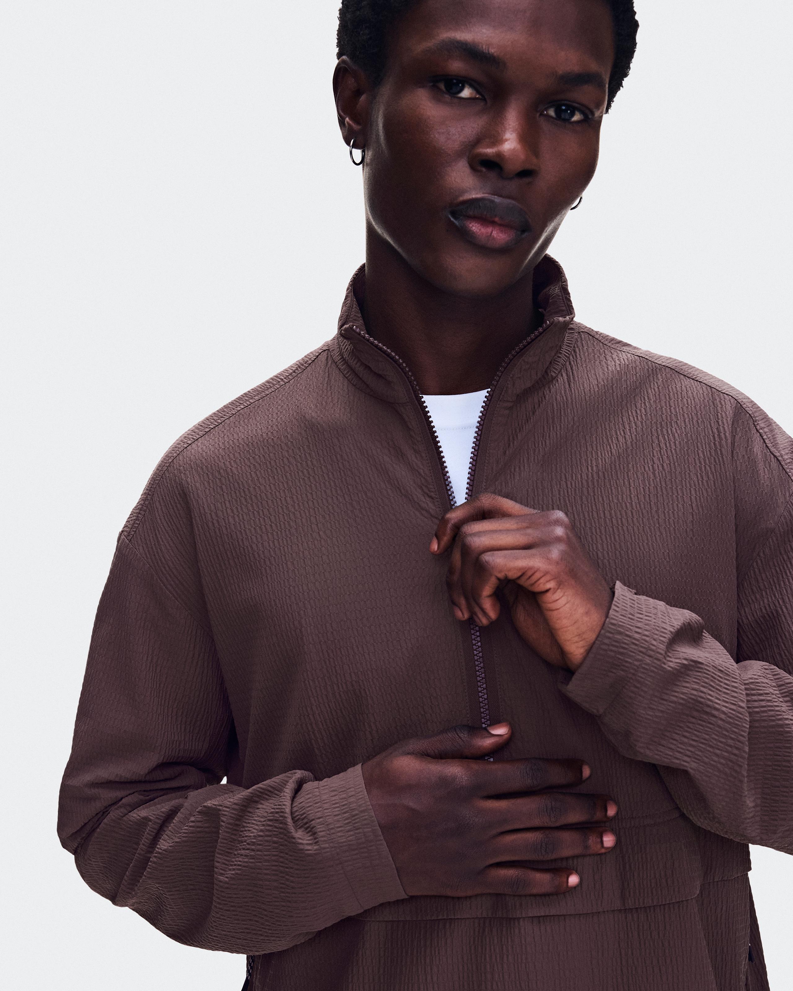 Мужская куртка On Courtside 1/2 Zip Eaze, Mulberry — фото 2