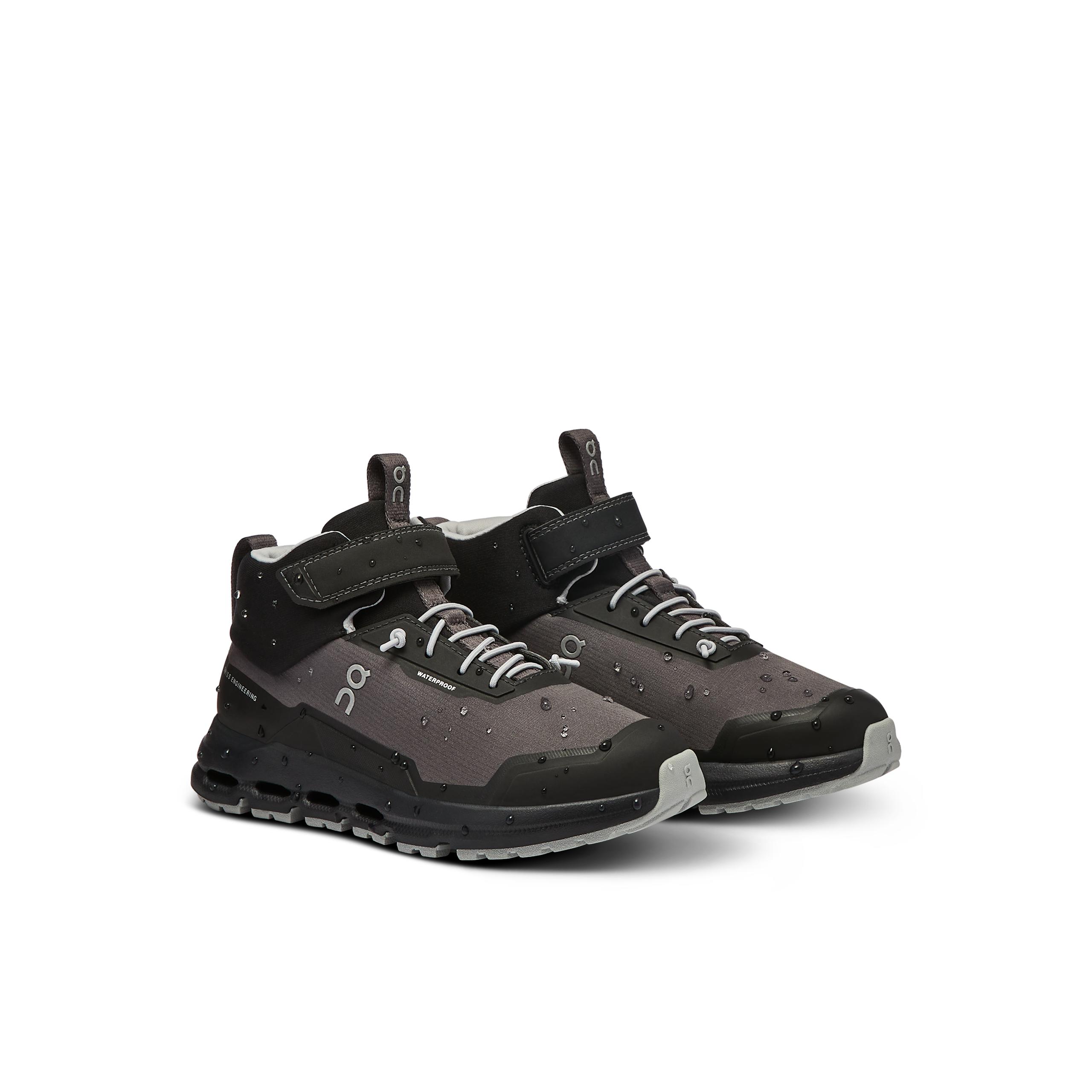 Кроссовки On Cloudhero Mid Waterproof, графитовые с чёрным — фото 6