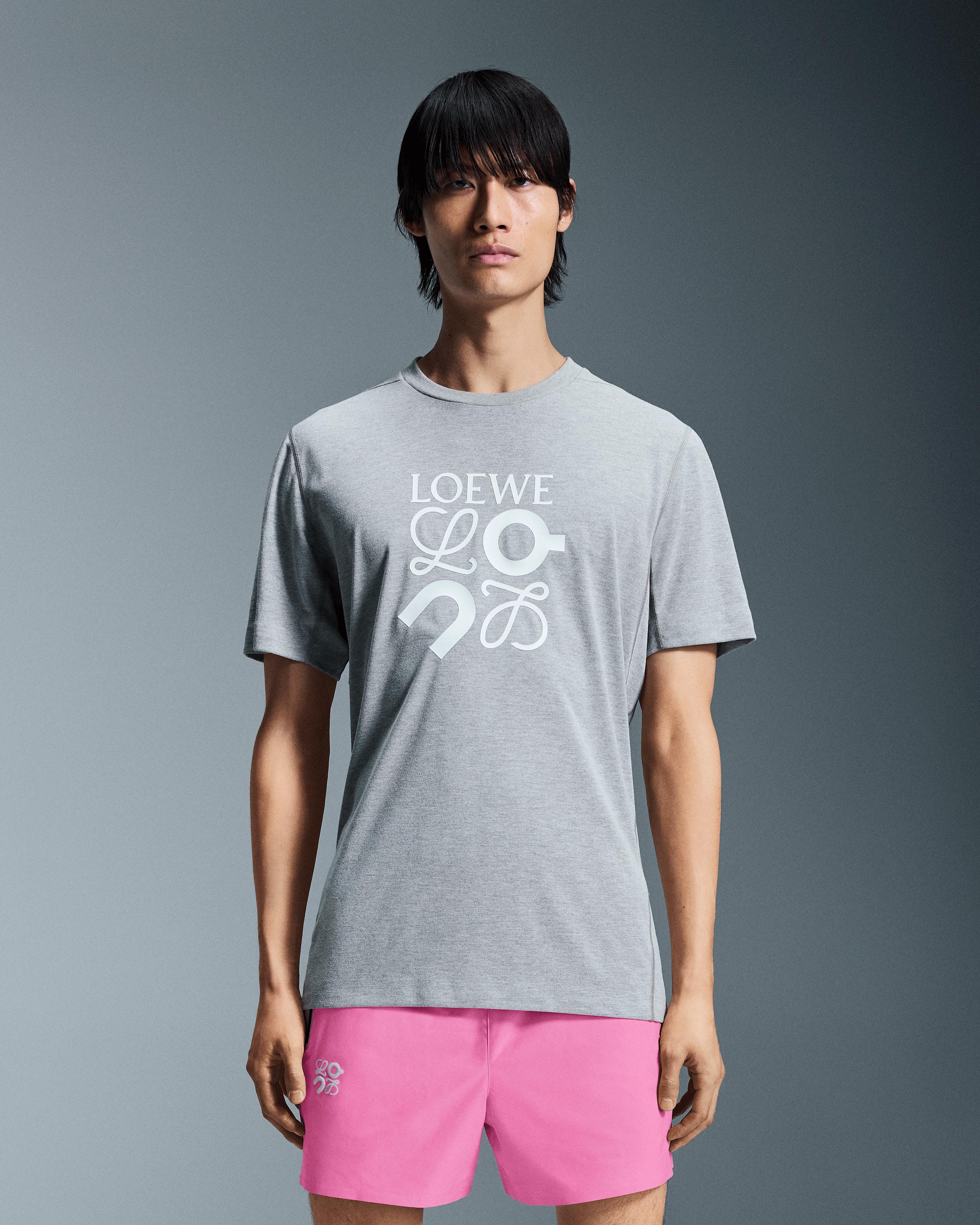 Футболка мужская On Active T-Shirt LOEWE, цвет серый меланж (Grey Melange) — фото 3