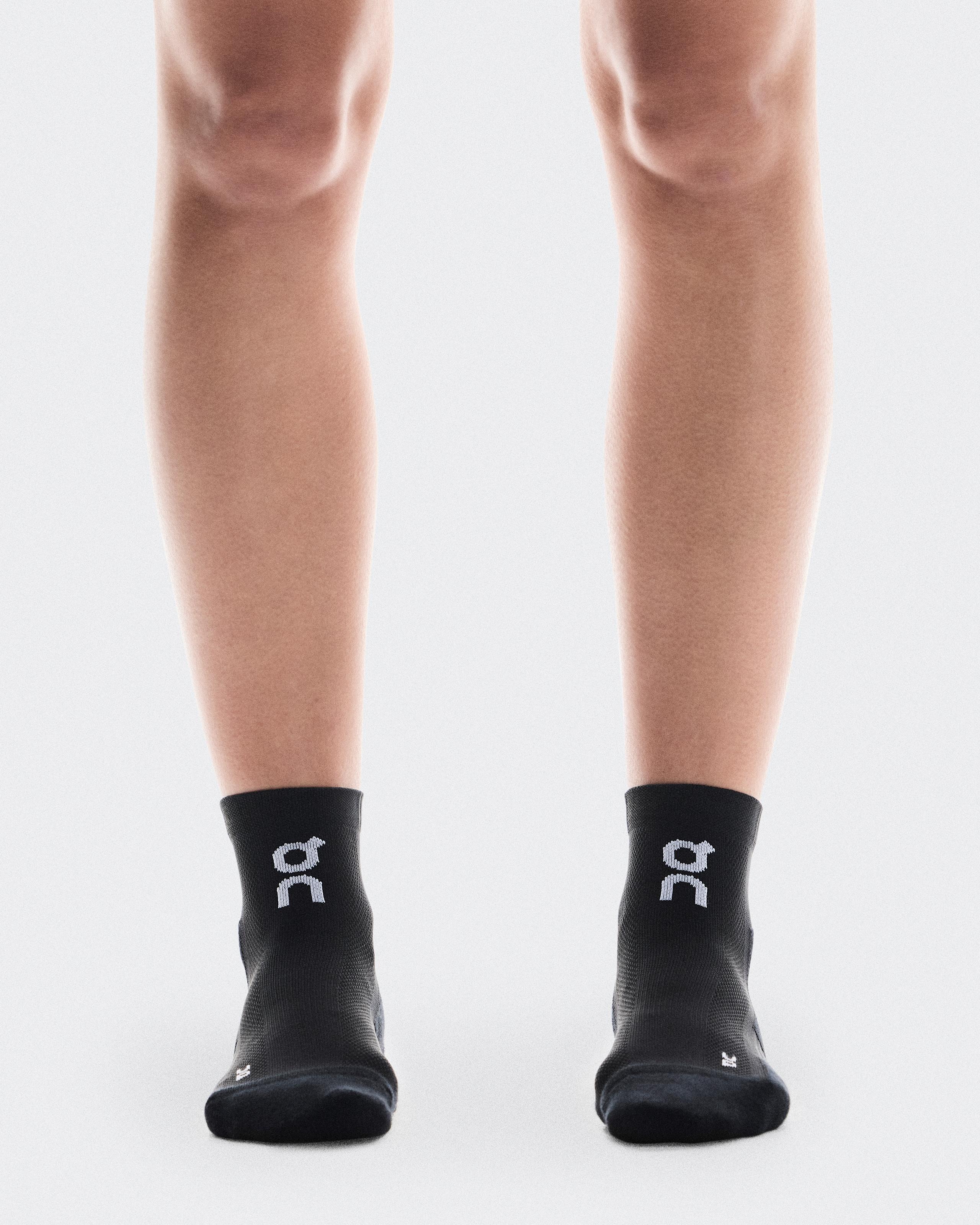 Core Run Sock Mid 2P Black