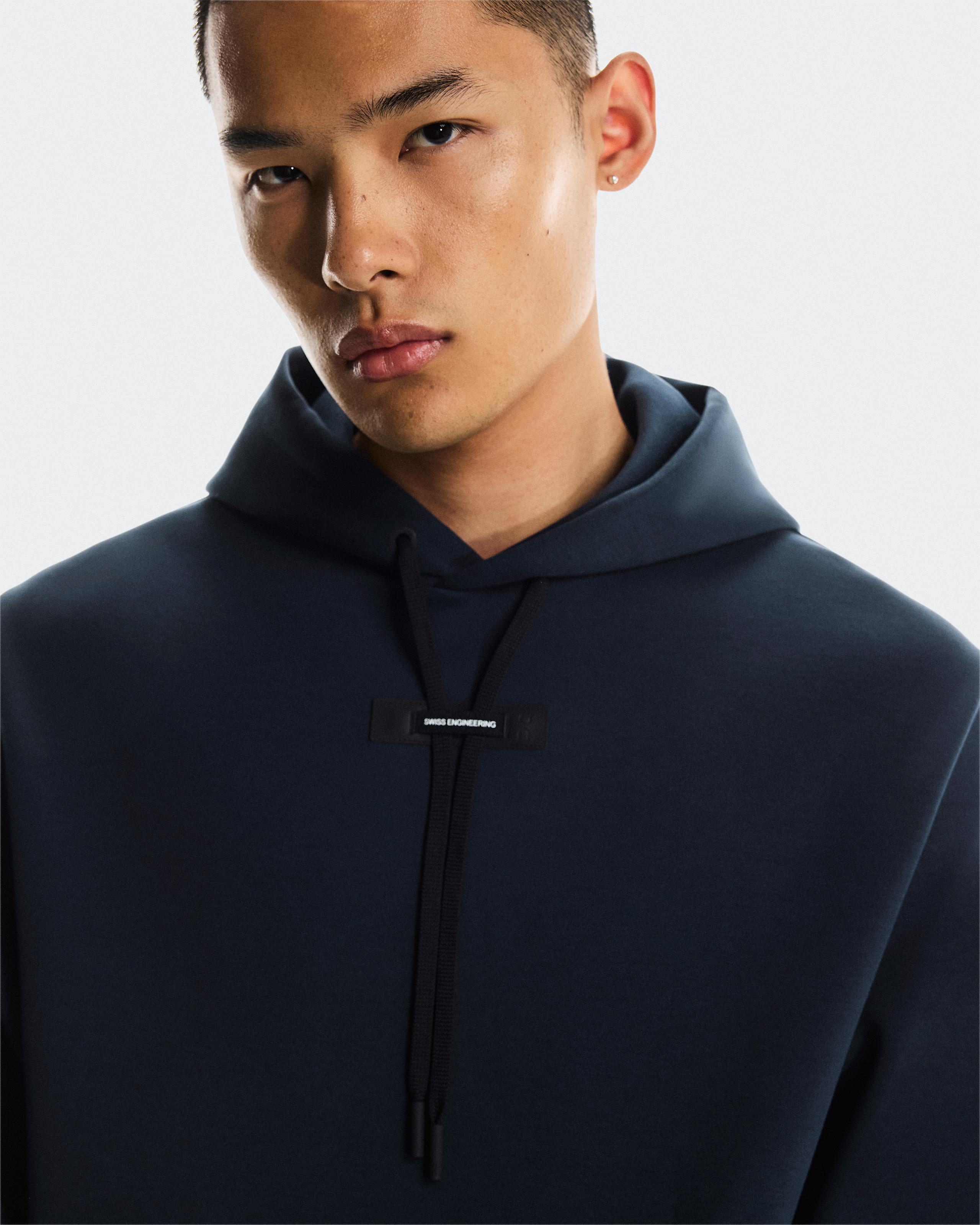 Мужское худи On Focus Tech Hoodie, Navy — фото 4
