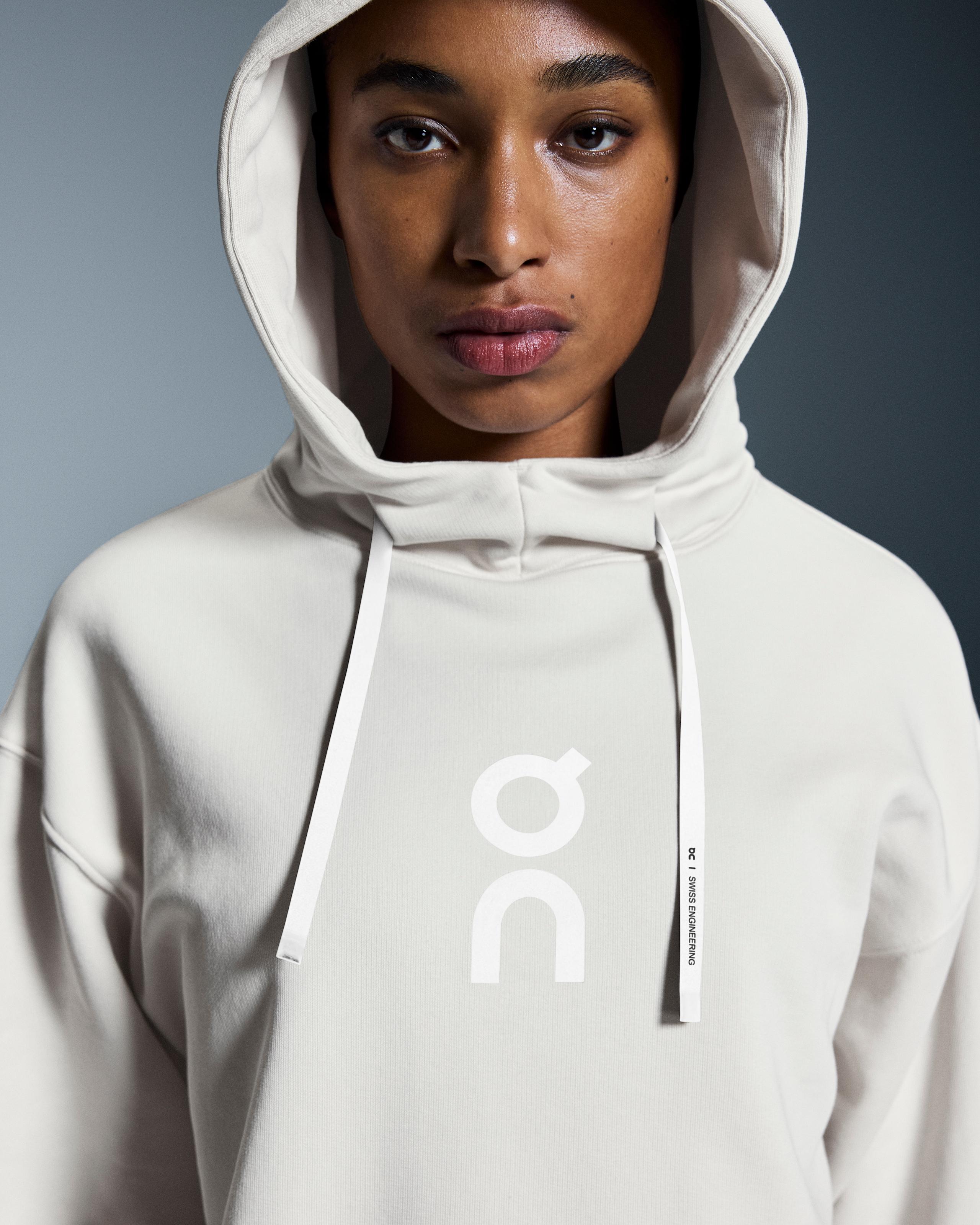 Женская толстовка On Club Hoodie, серебристая — фото 4