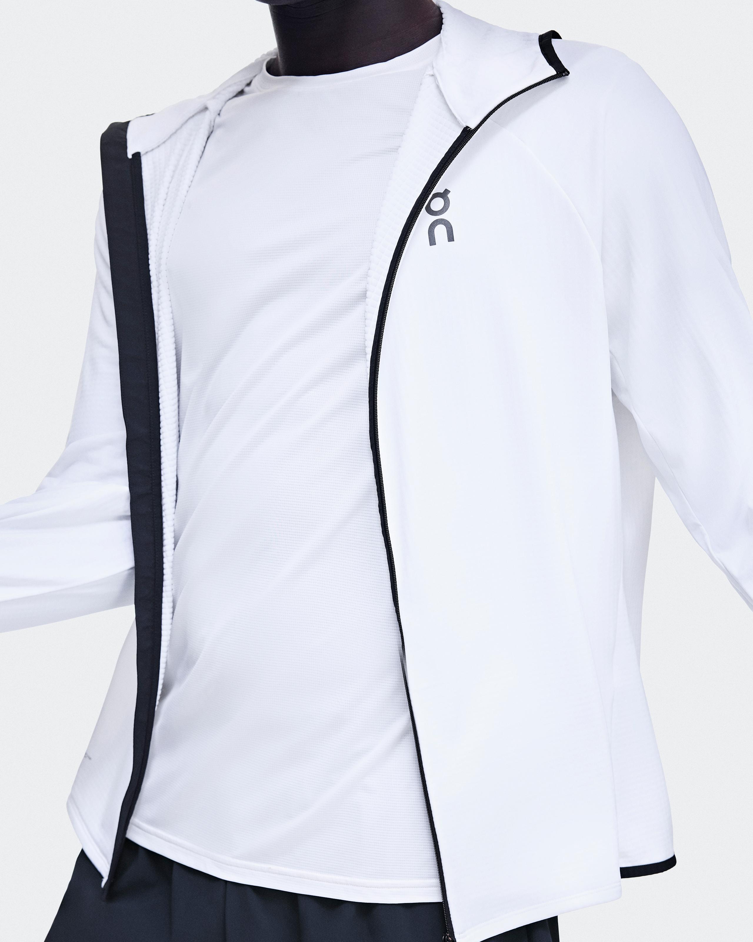 Мужское беговое худи On Climate Zip Hoodie, White — фото 4