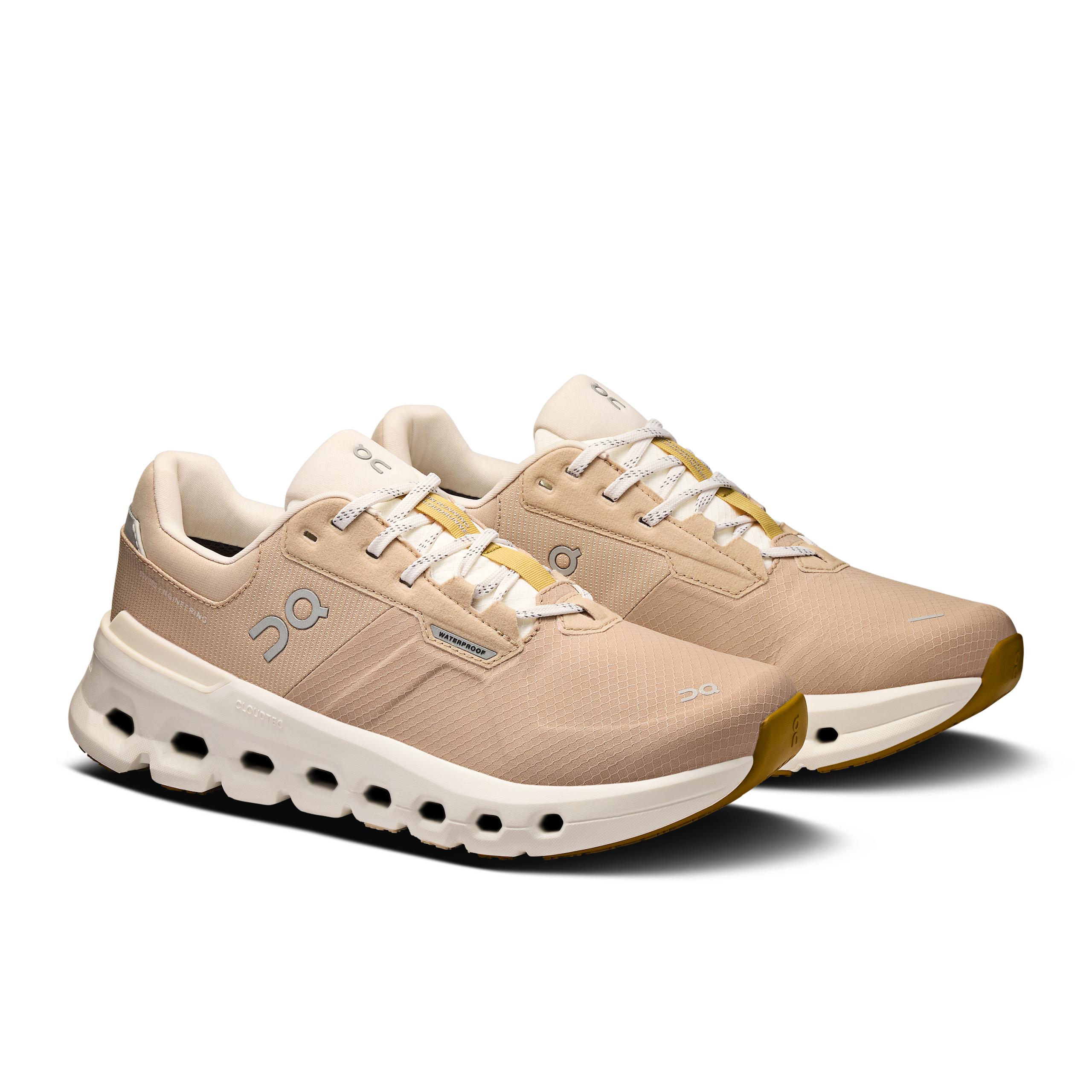 Кроссовки On Cloudrunner 2 Waterproof женские, песочные с мятным — фото 6