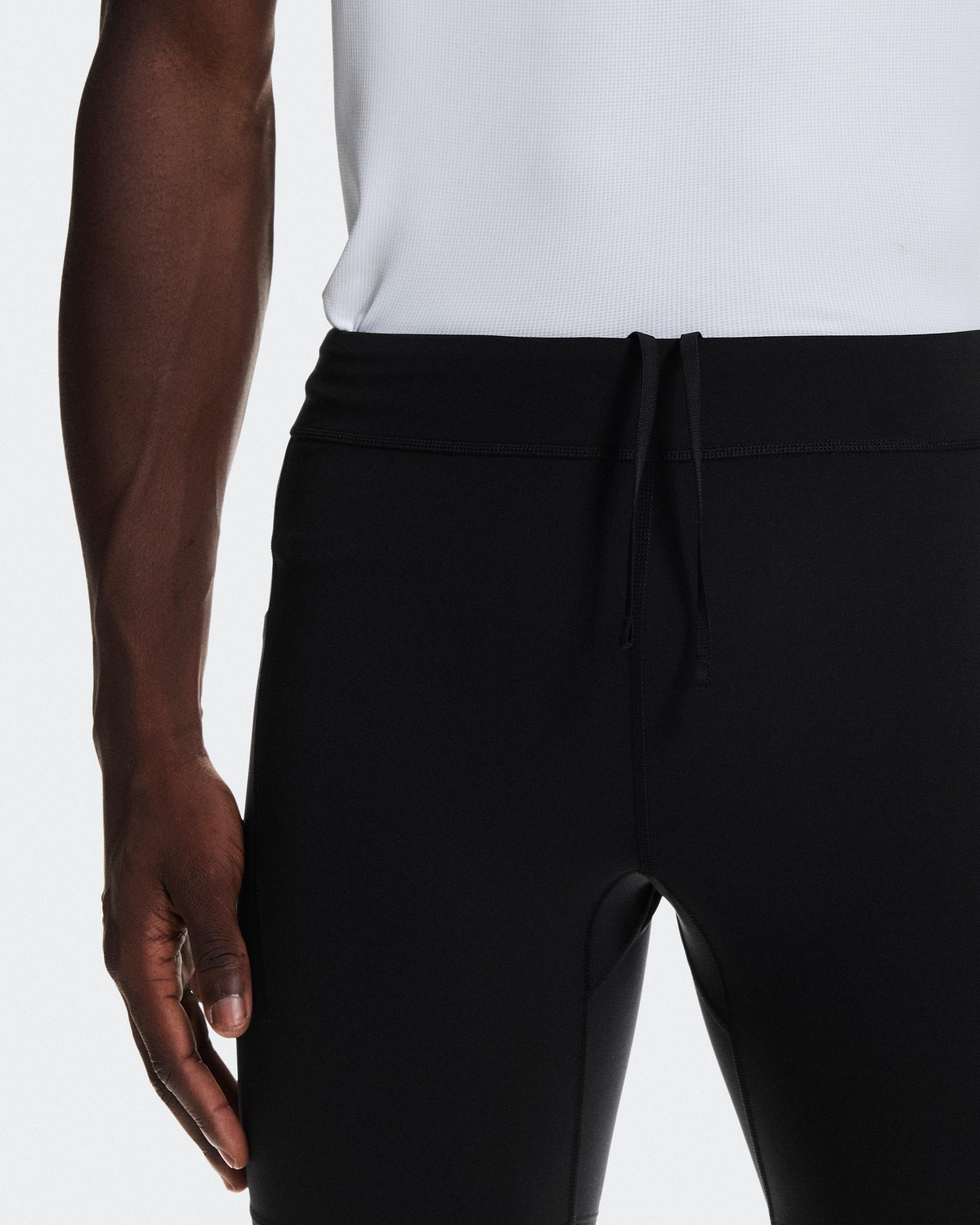 Тайтсы-шорты мужские On 8" Performance Tights, цвет чёрный (Black) — фото 4
