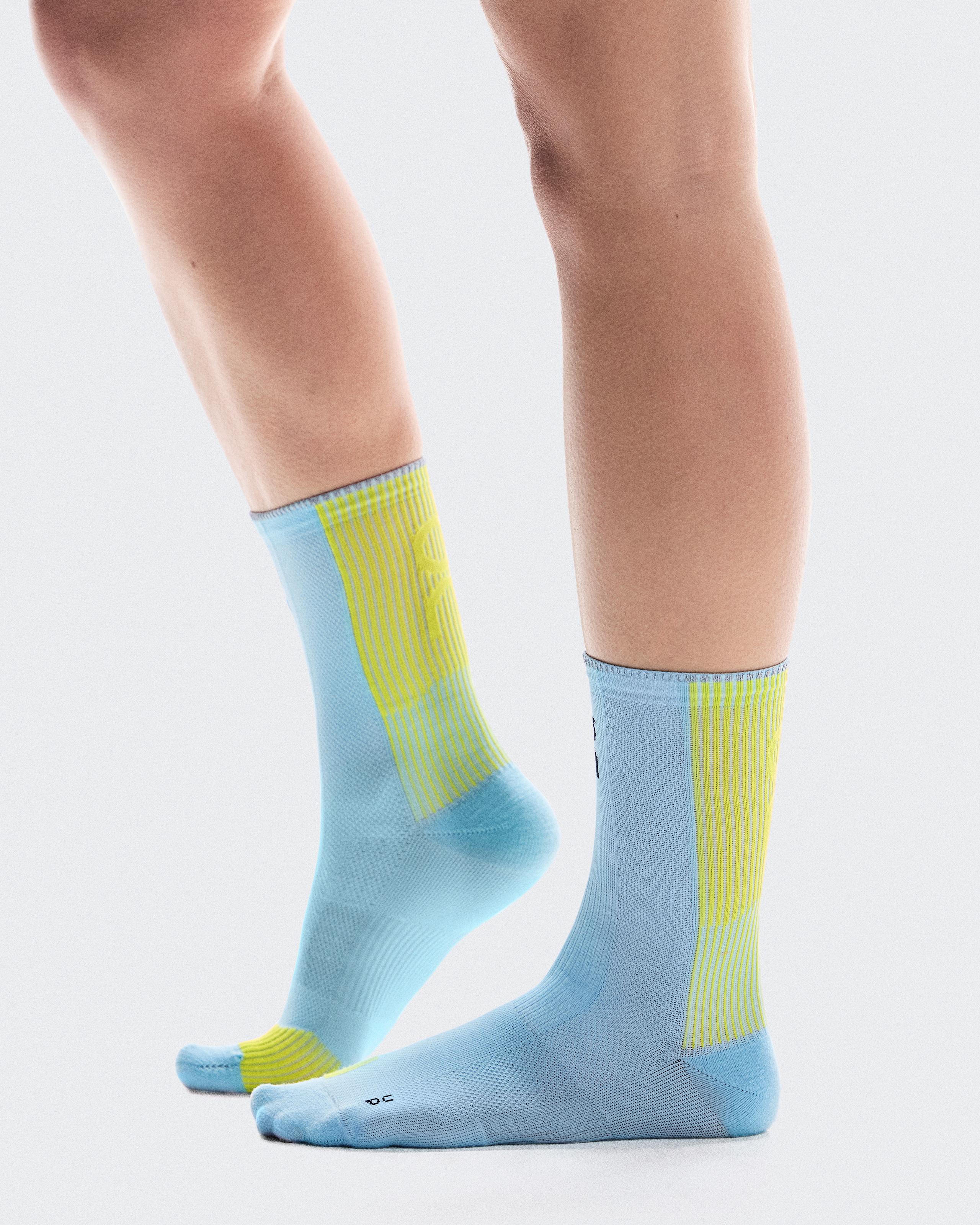 Носки Performance Run Sock High выбеленный/лаймовый — фото 2