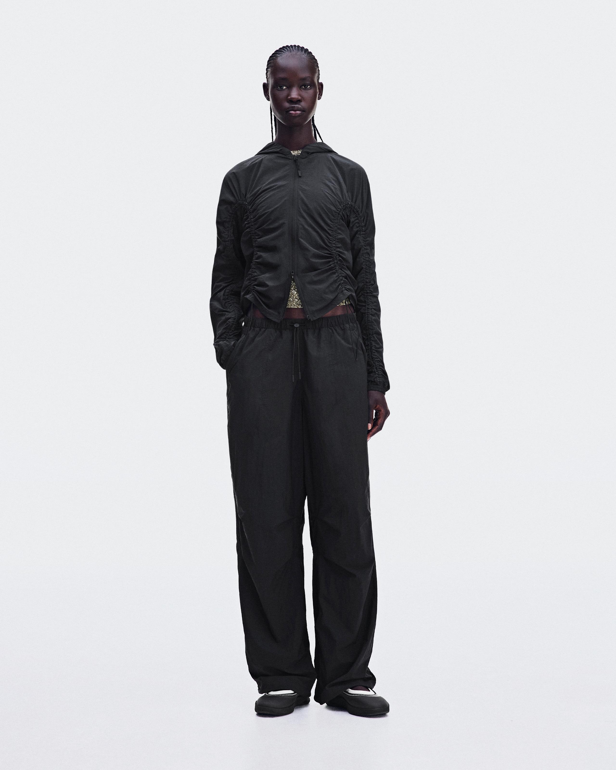 Ruched Lightweight Pants Black