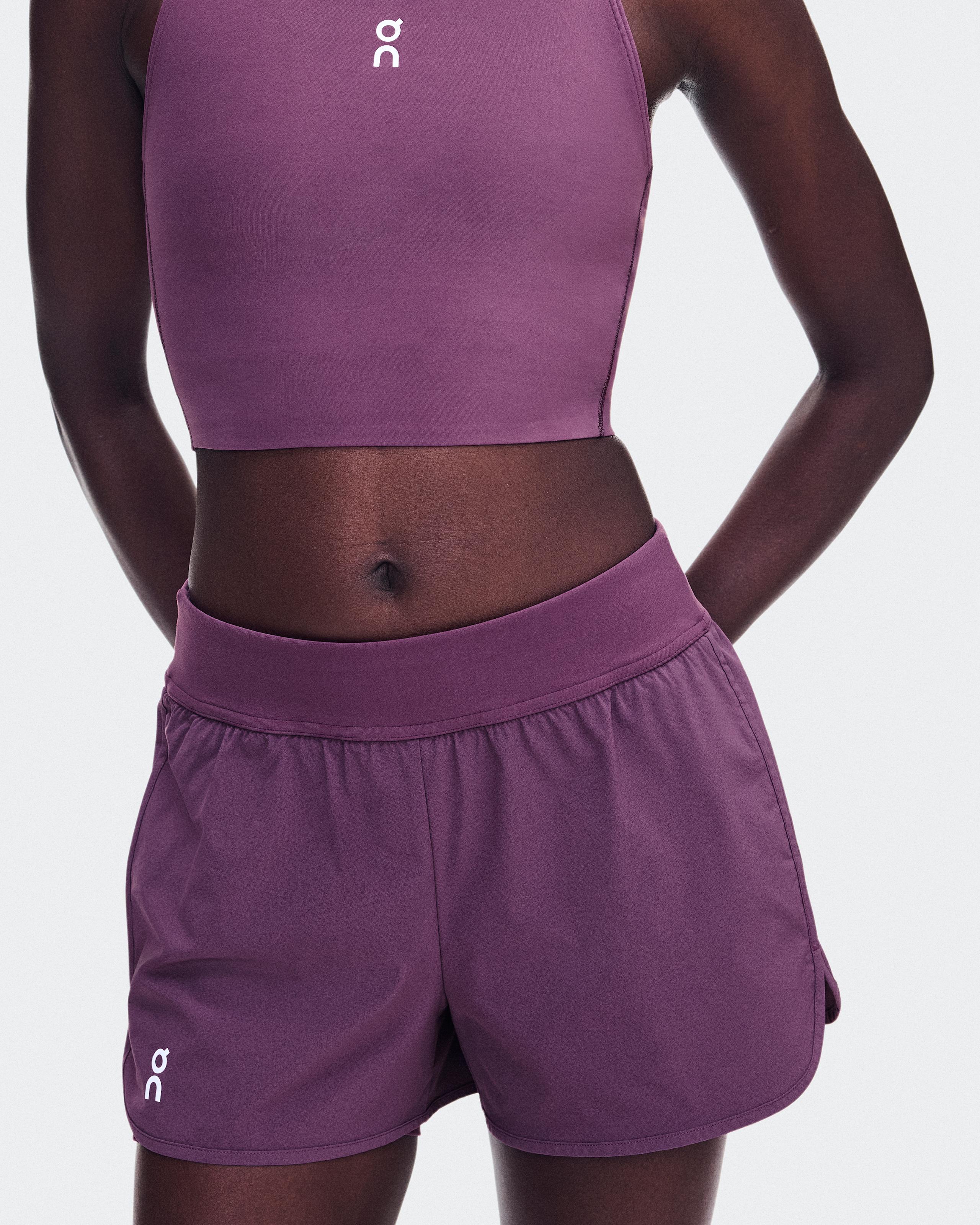 Женские теннисные шорты On 3" Court Shorts 2-in-1, Cassis — фото 6