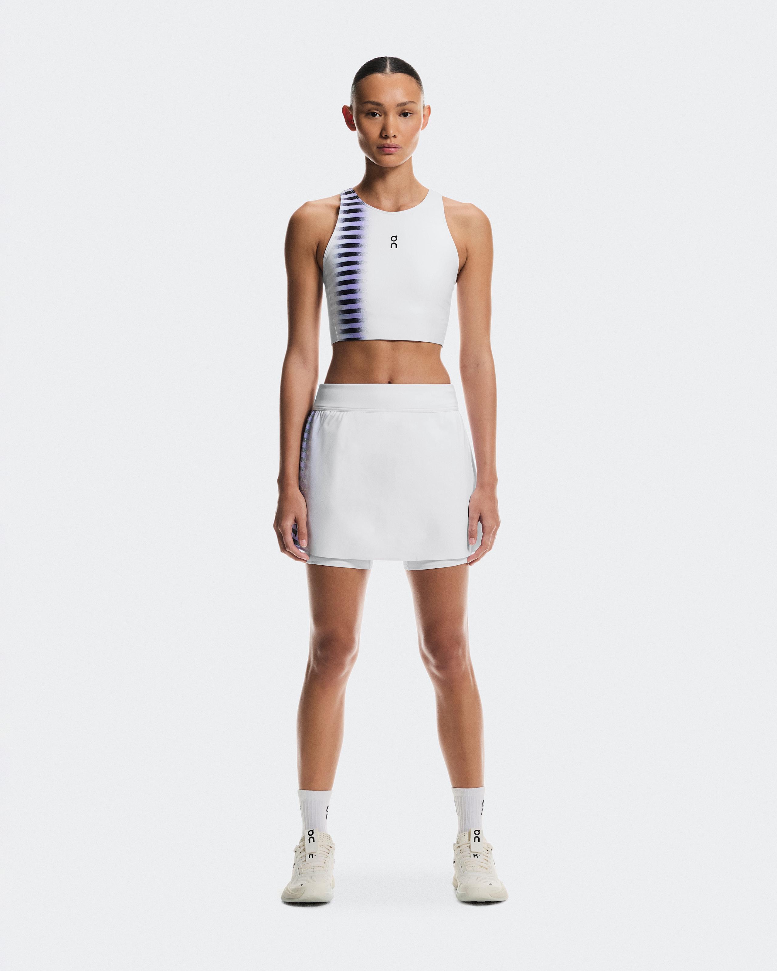 Court Crop Top Edge White | Black