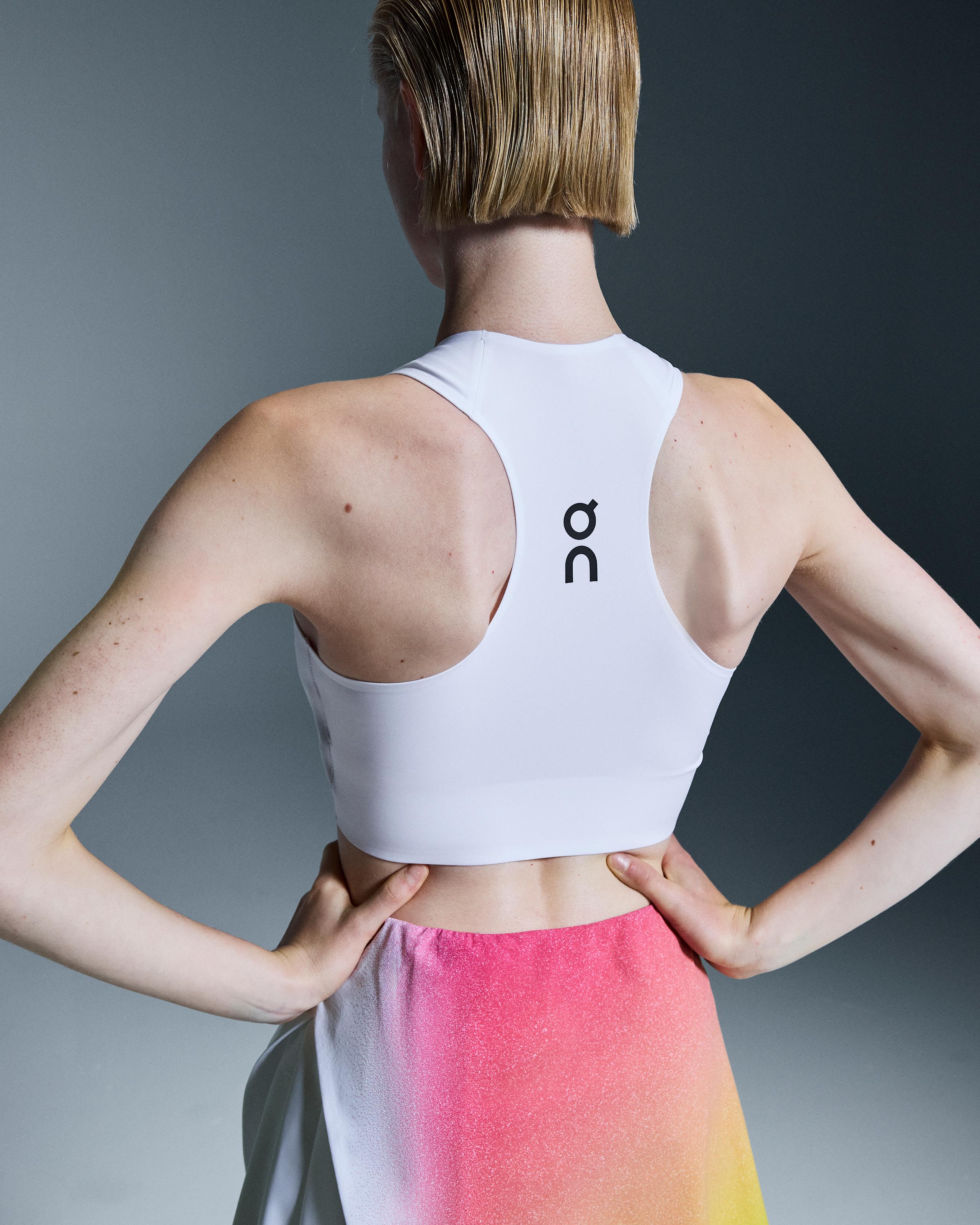 Женский топ On Court Crop Top, White — фото 4