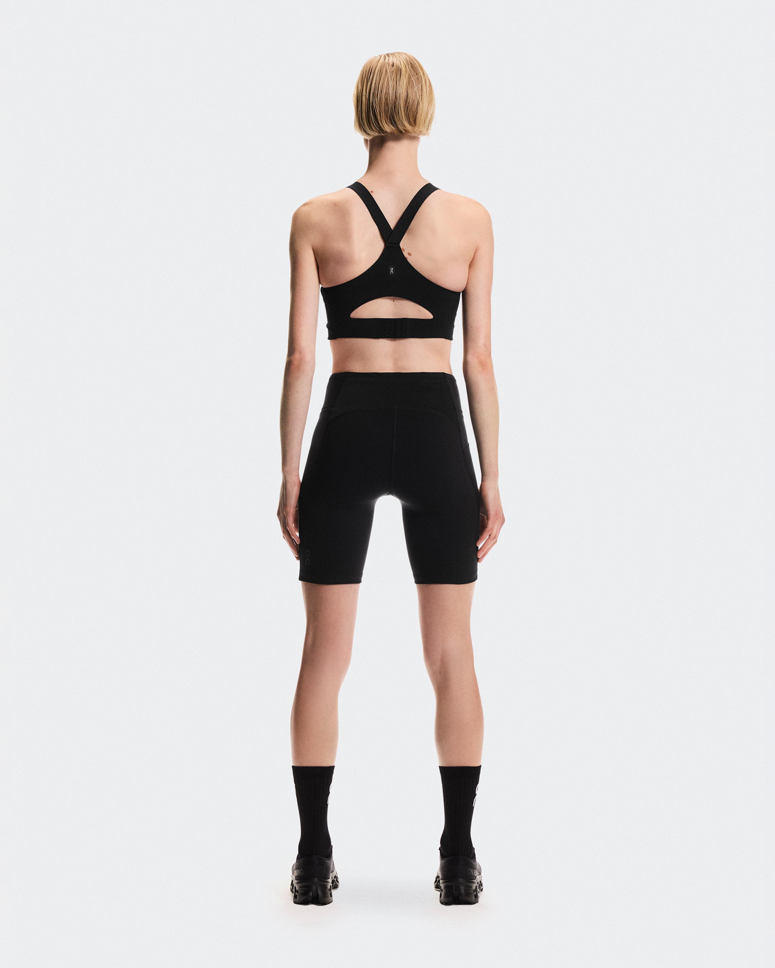 Тайтсы-шорты женские On 8" Performance Tights, цвет чёрный (Black) — фото 2