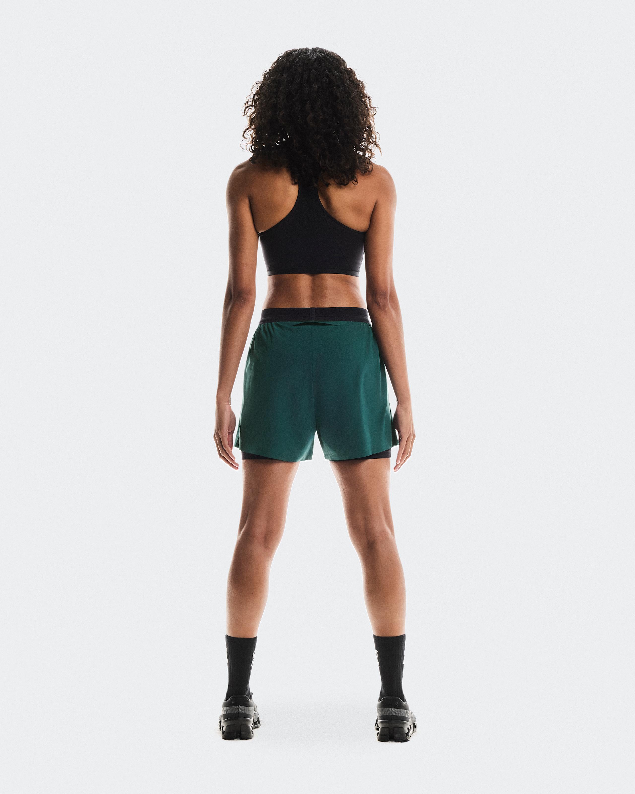 Женские шорты 3" Performance 2/1 Shorts, цвет Spirulina / Black (бирюзово-зелёный / чёрный) — фото 2