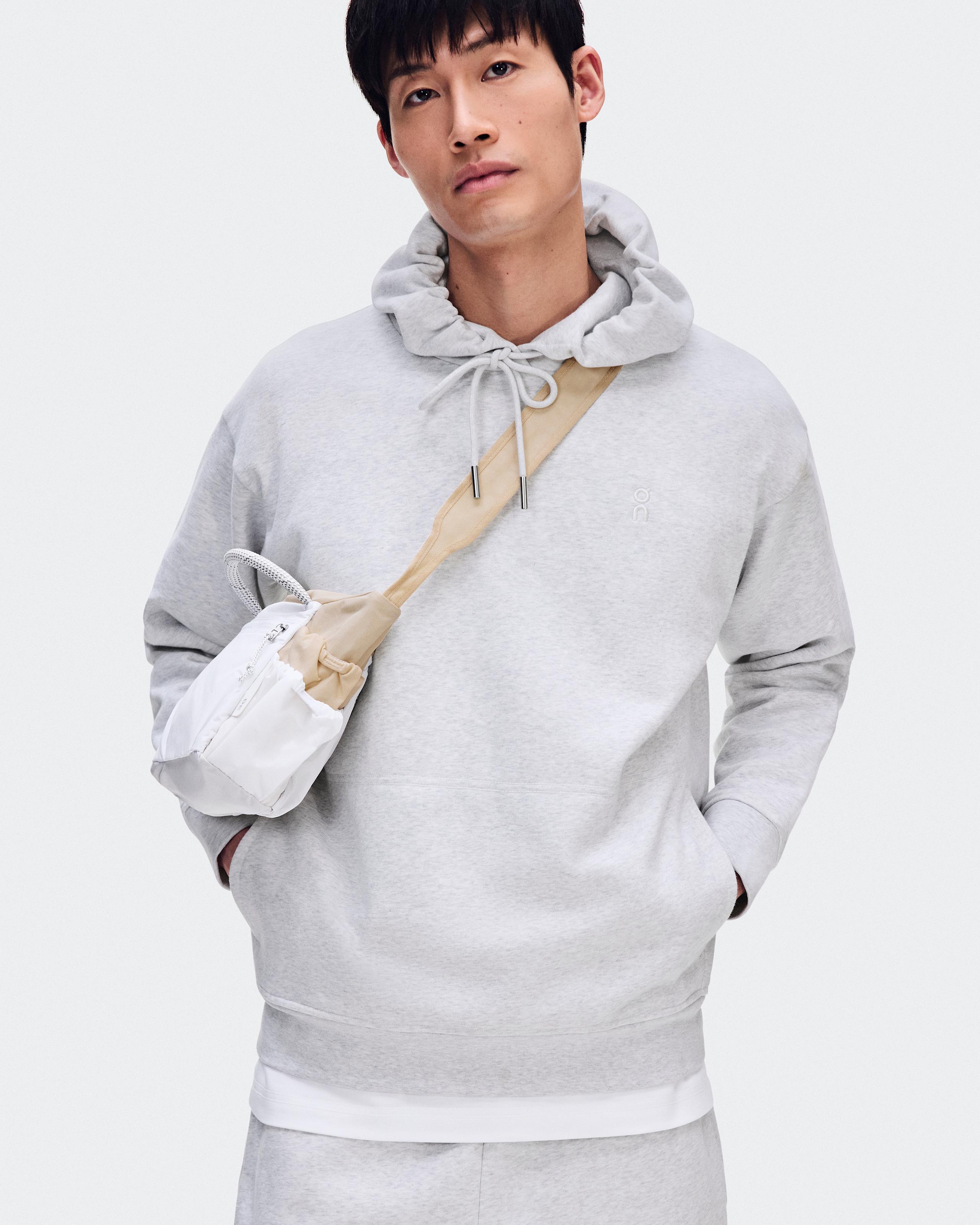 Мужское худи On Club Collective Hoodie, серо-коричневый Crater — фото 2