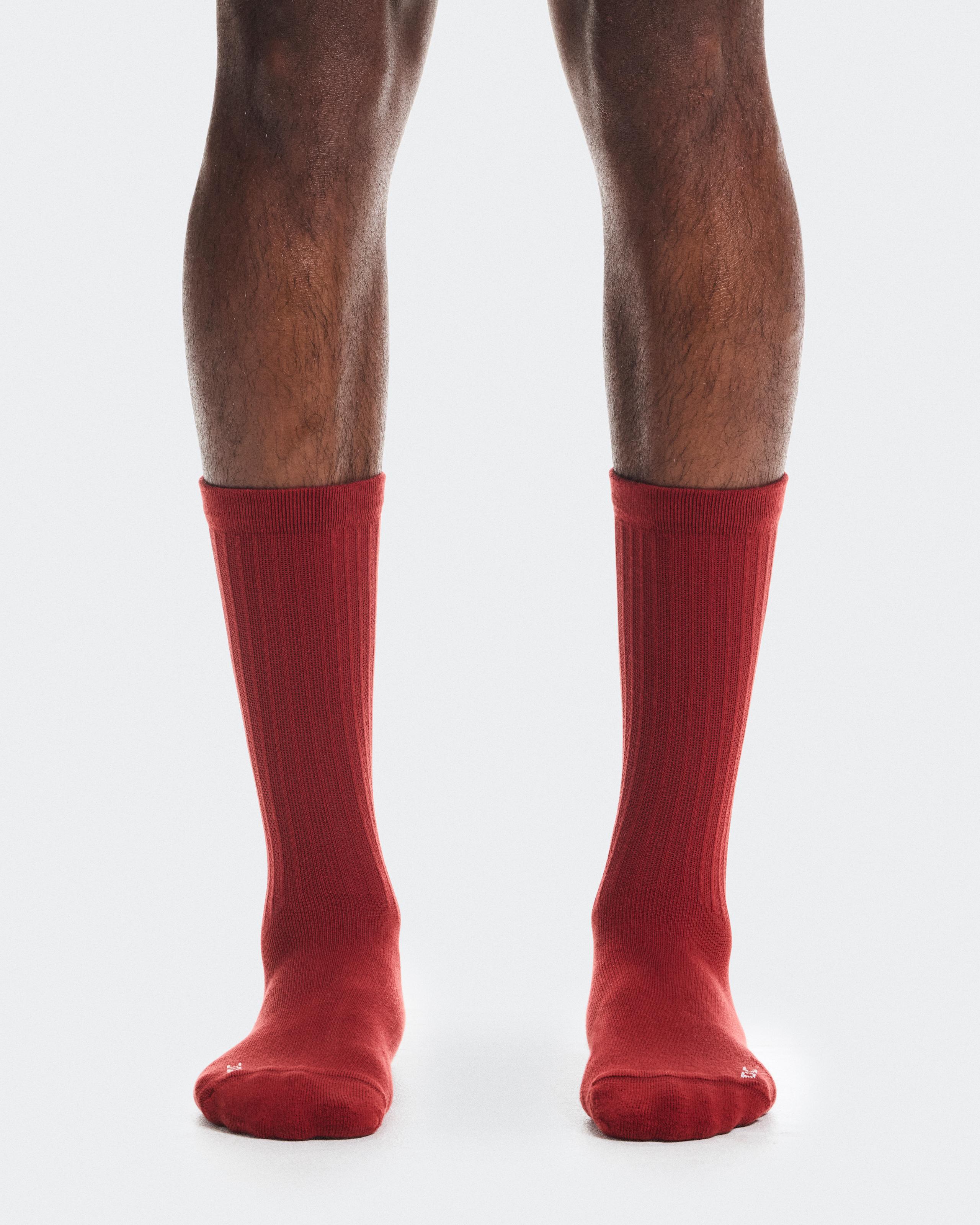 Embroidered Logo Sock 3P Year of the Horse Grizzly | Ivory